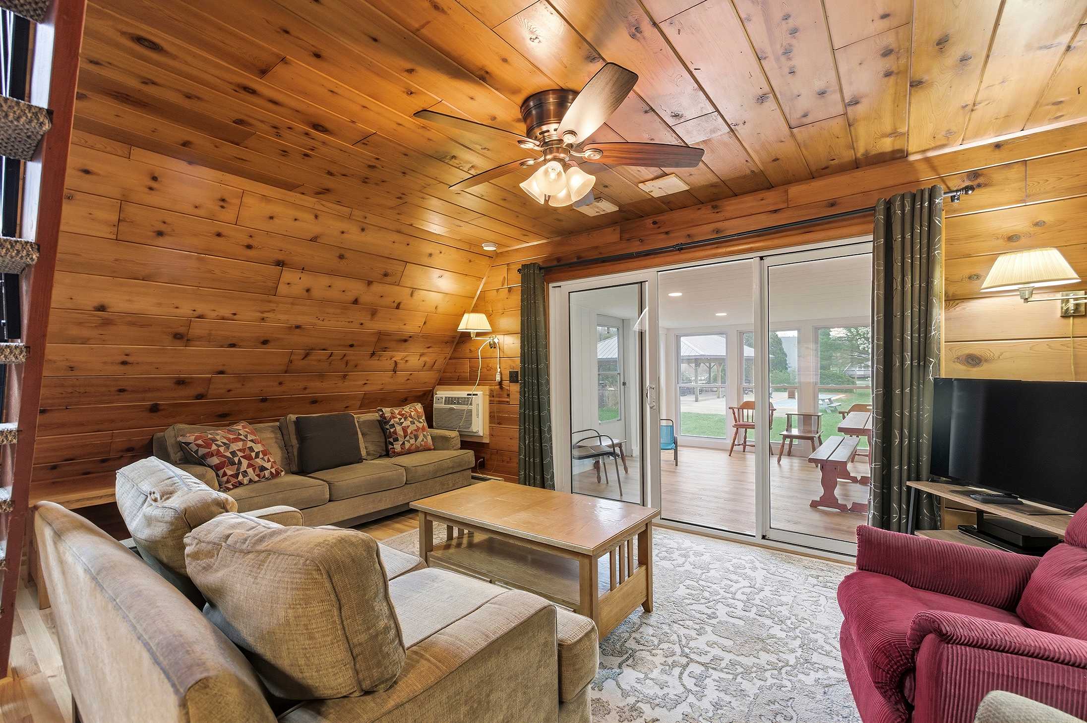 Warm wood, wide open, and always one step from the outdoors.