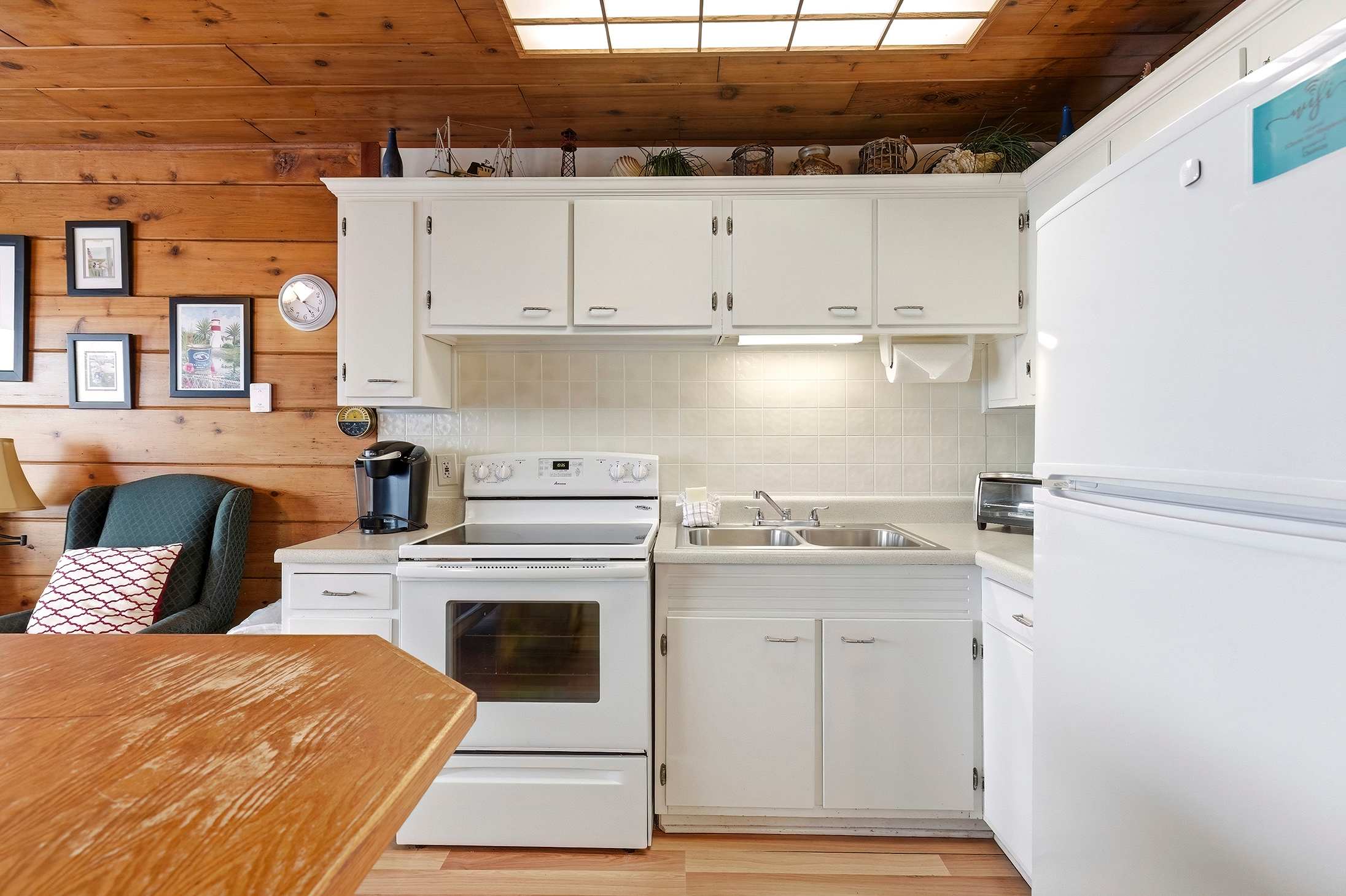 A freshly updated kitchen that makes cooking feel like a treat.