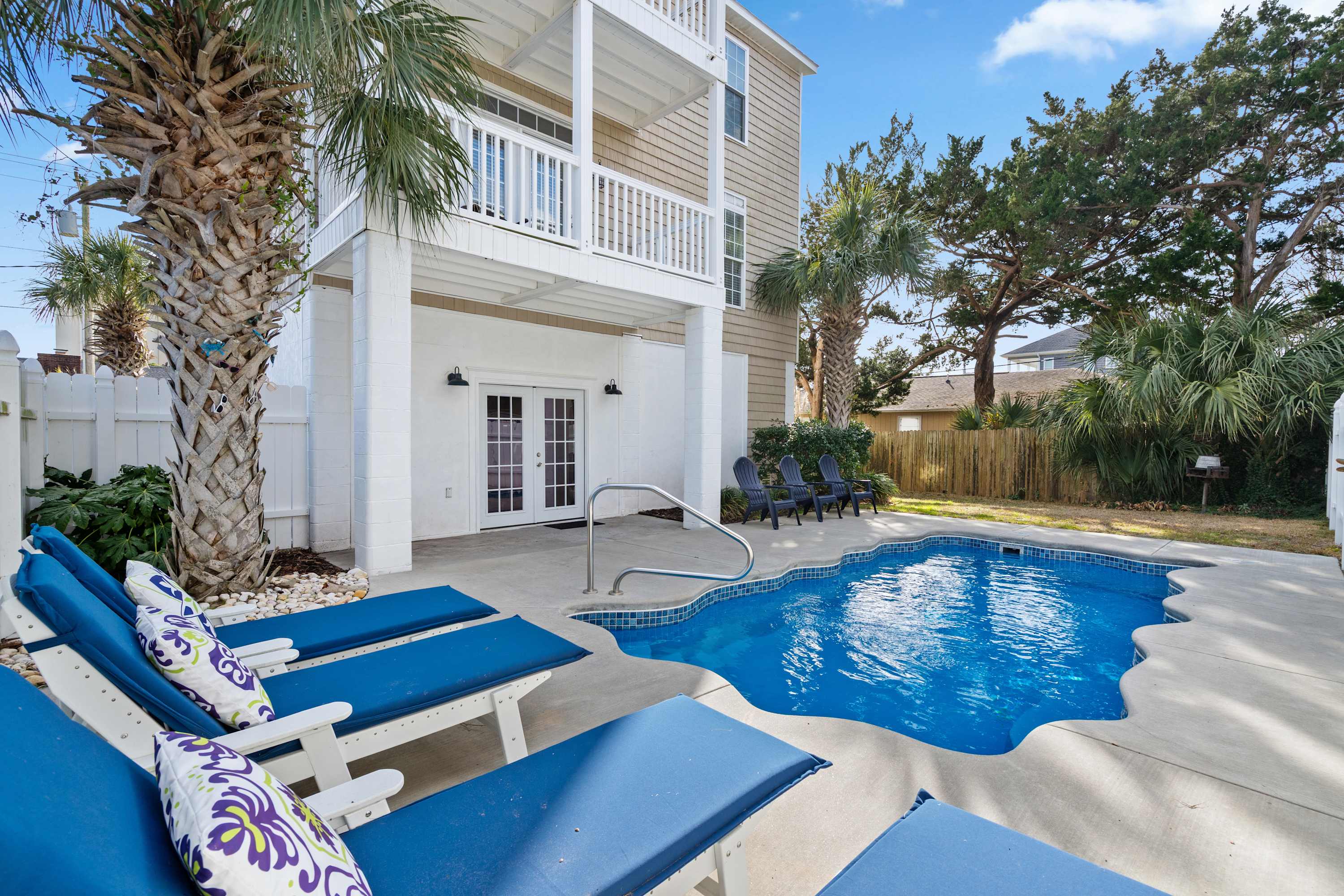 Beach Bliss w Pool Game Room and Steps to Sand