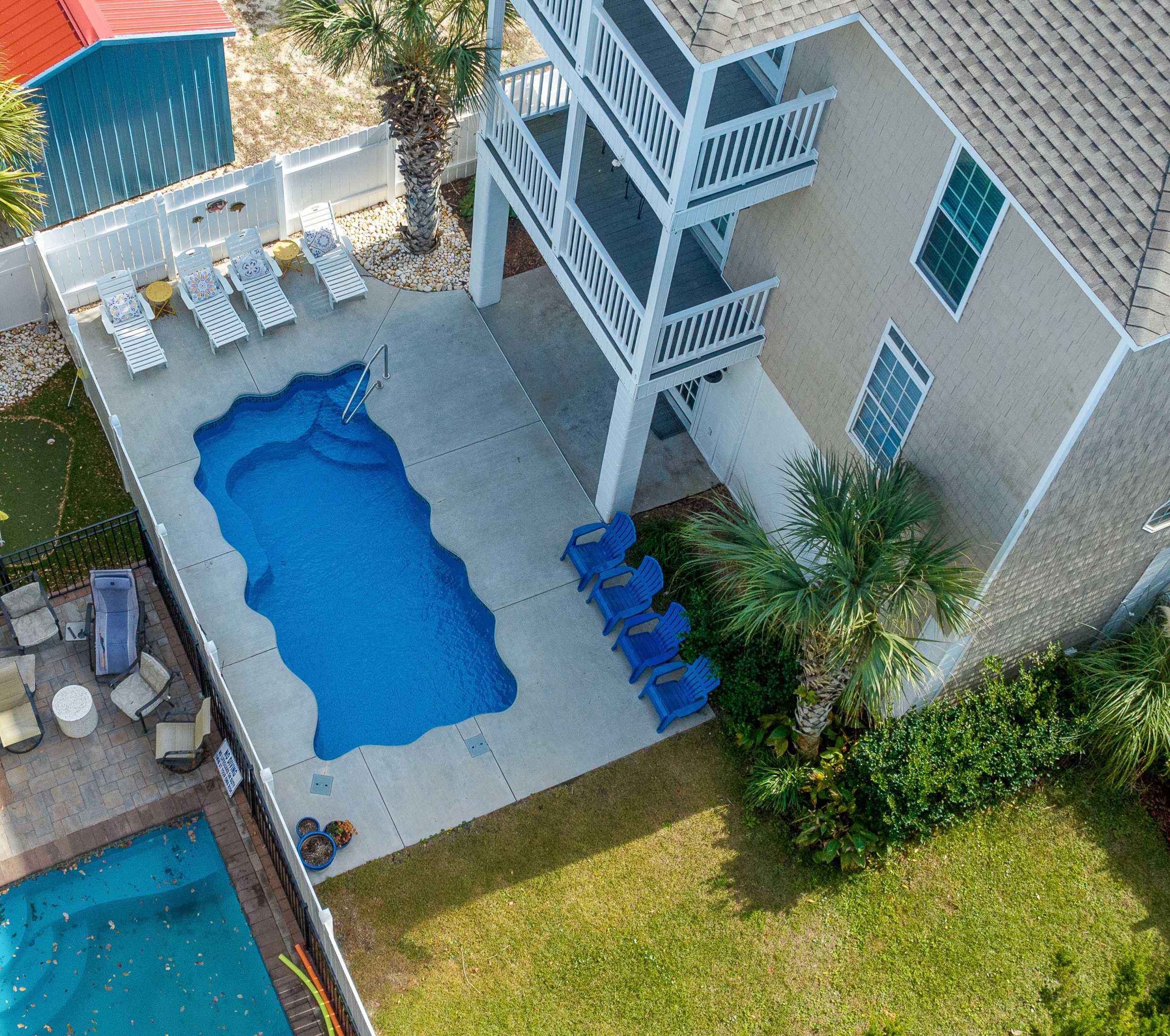 Beach Bliss w Pool Game Room and Steps to Sand