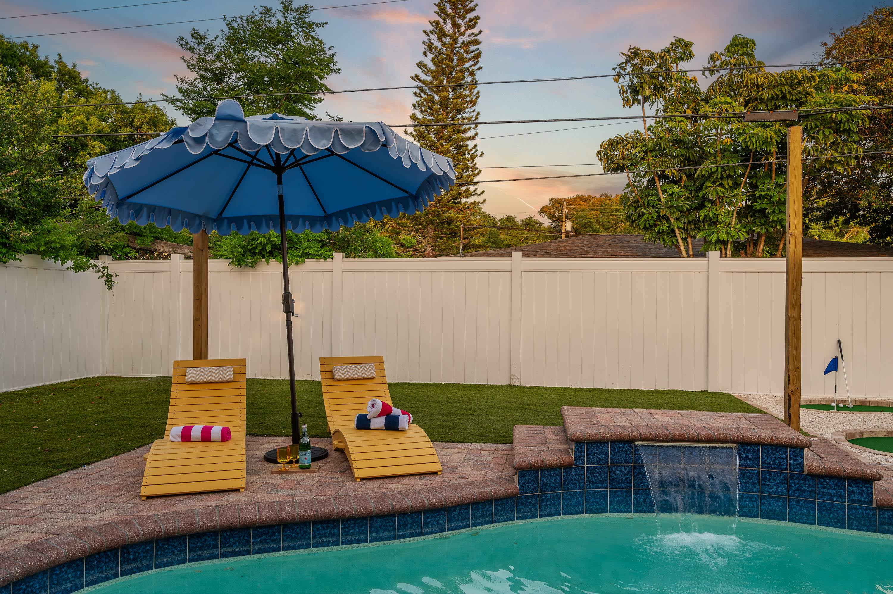 4BR home w/ pool & backyard