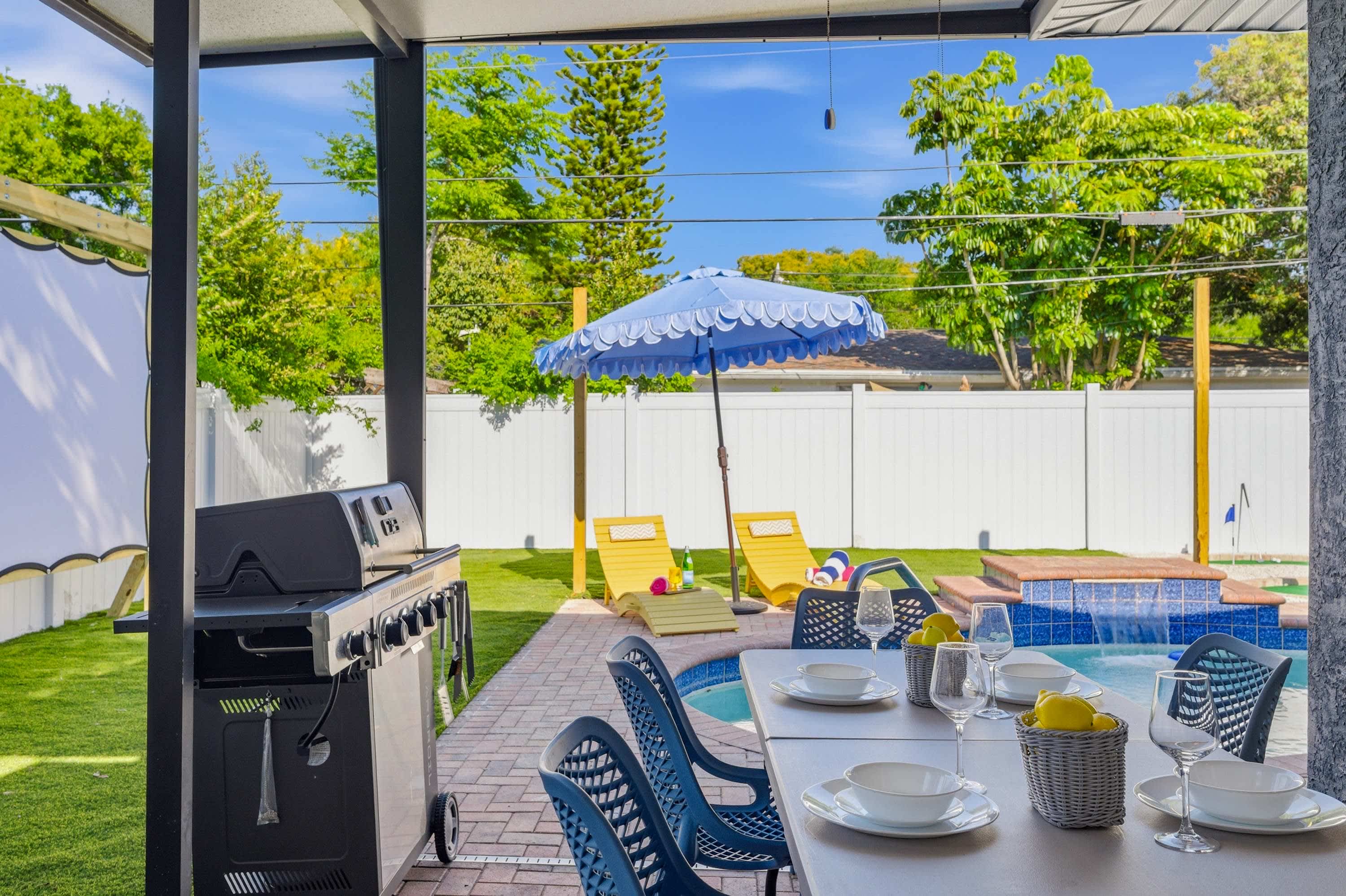 4BR home w/ pool & backyard