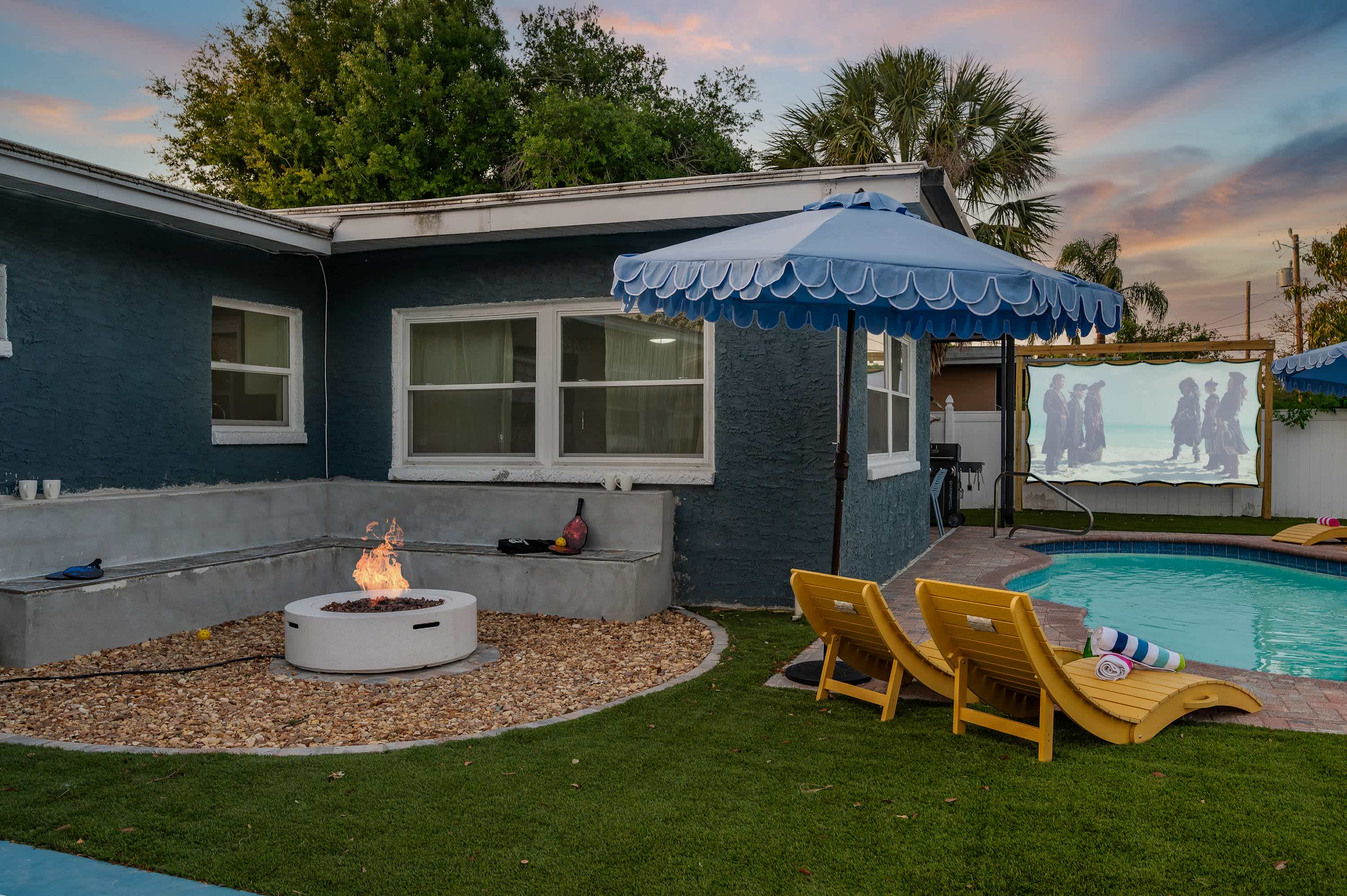 4BR home w/ pool & backyard
