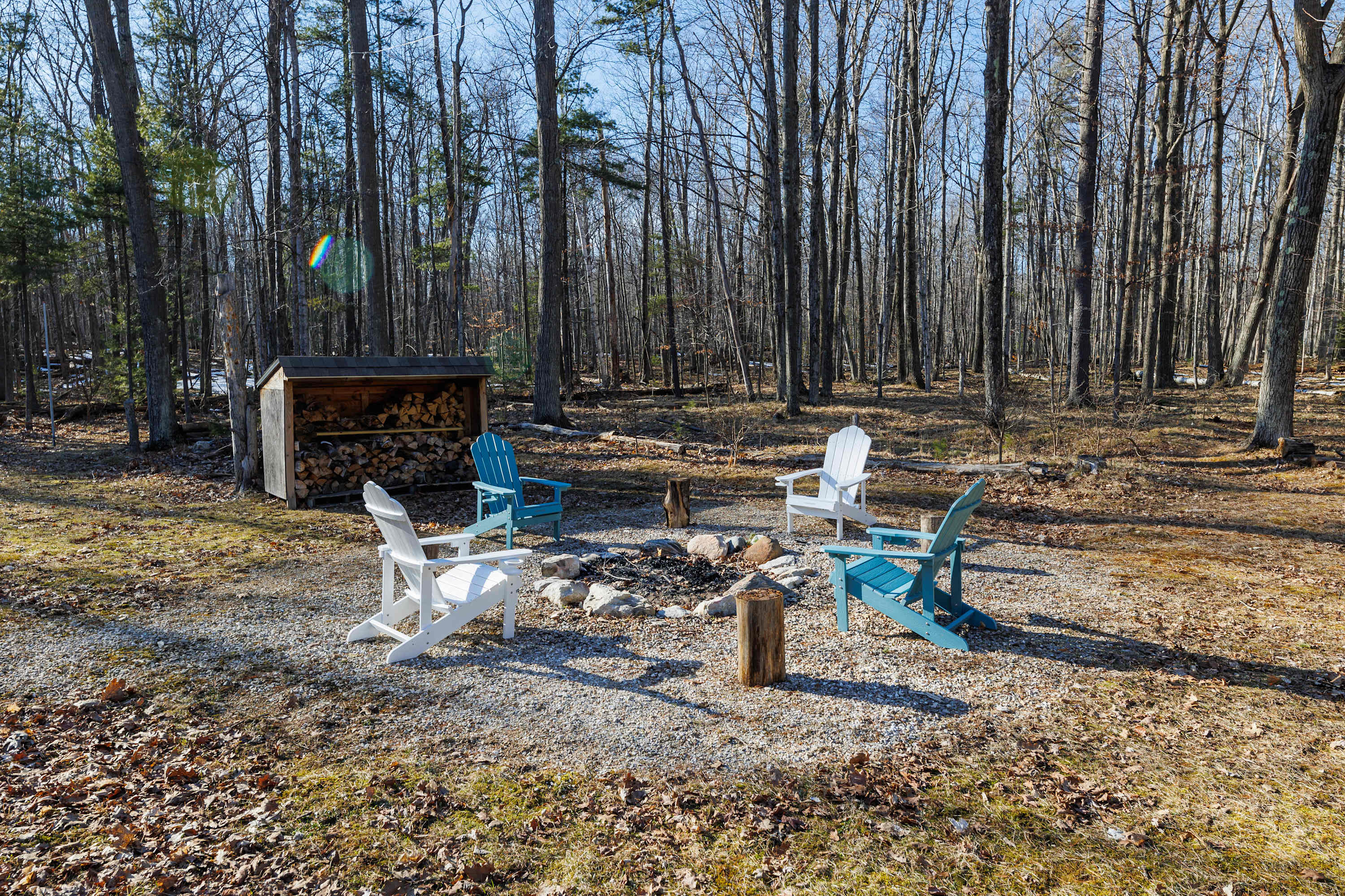 Enjoy a bonfire during your get-a-way!