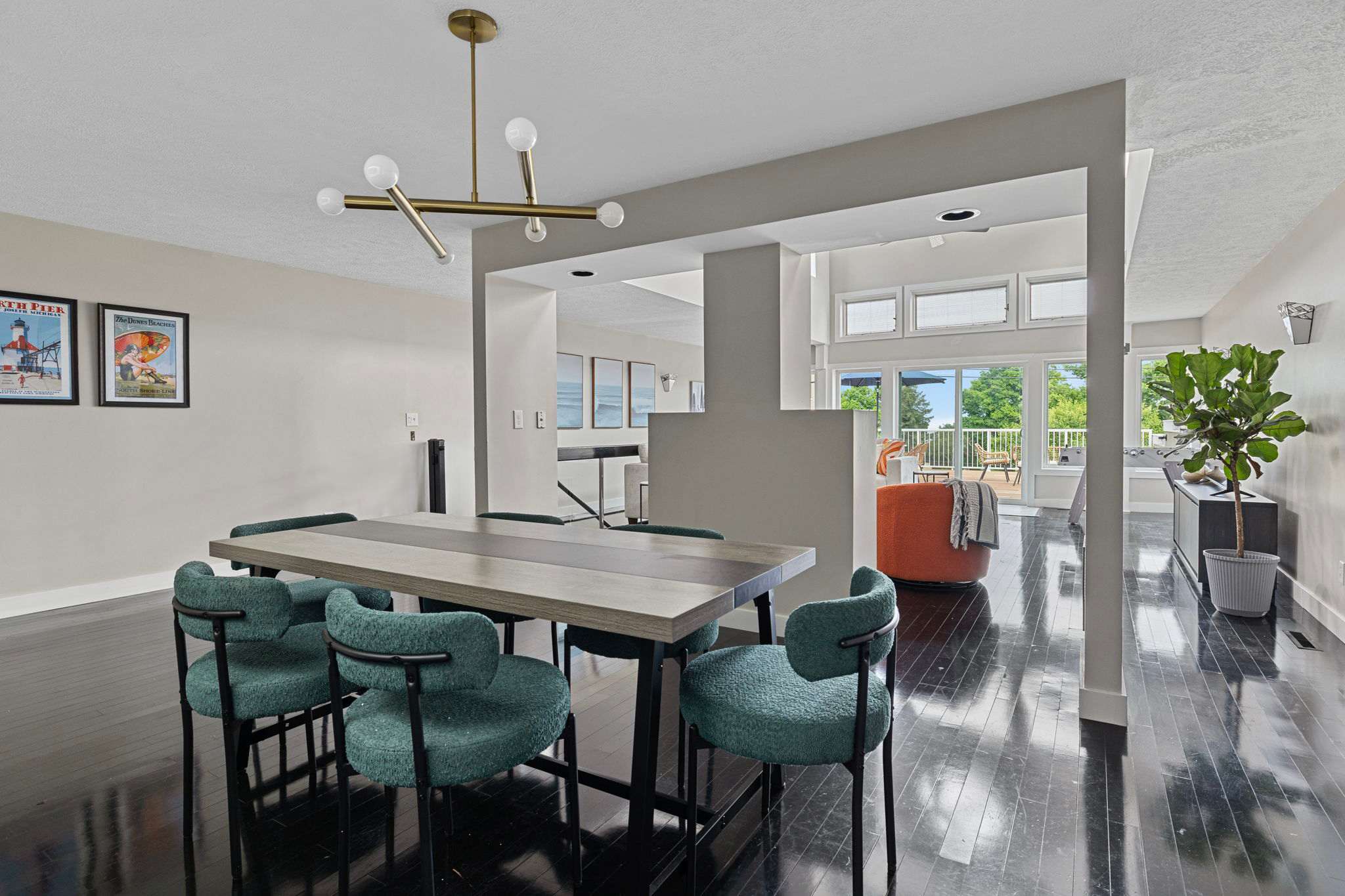 Embrace the coastal vibes in this modern, sunlit space.