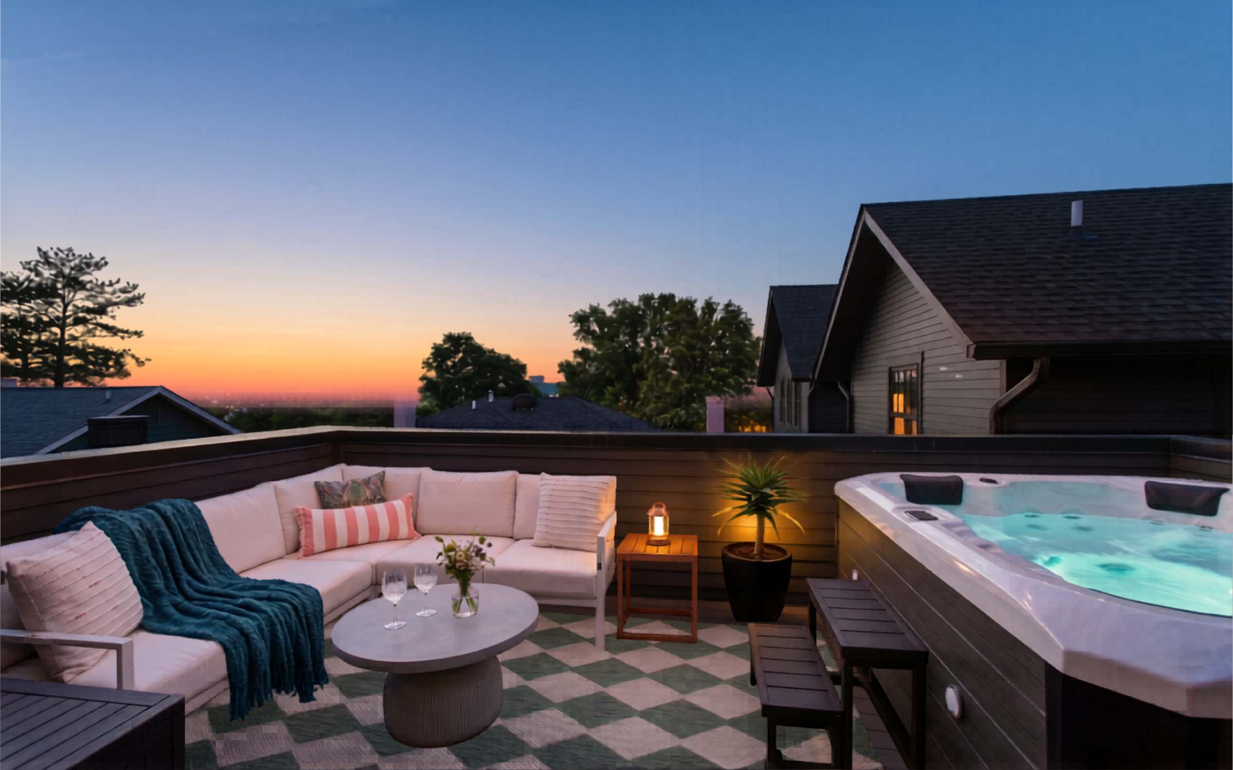 Bohemian Chic Hot Tub Sleeps 12 — Nashville, TN — vacation rental