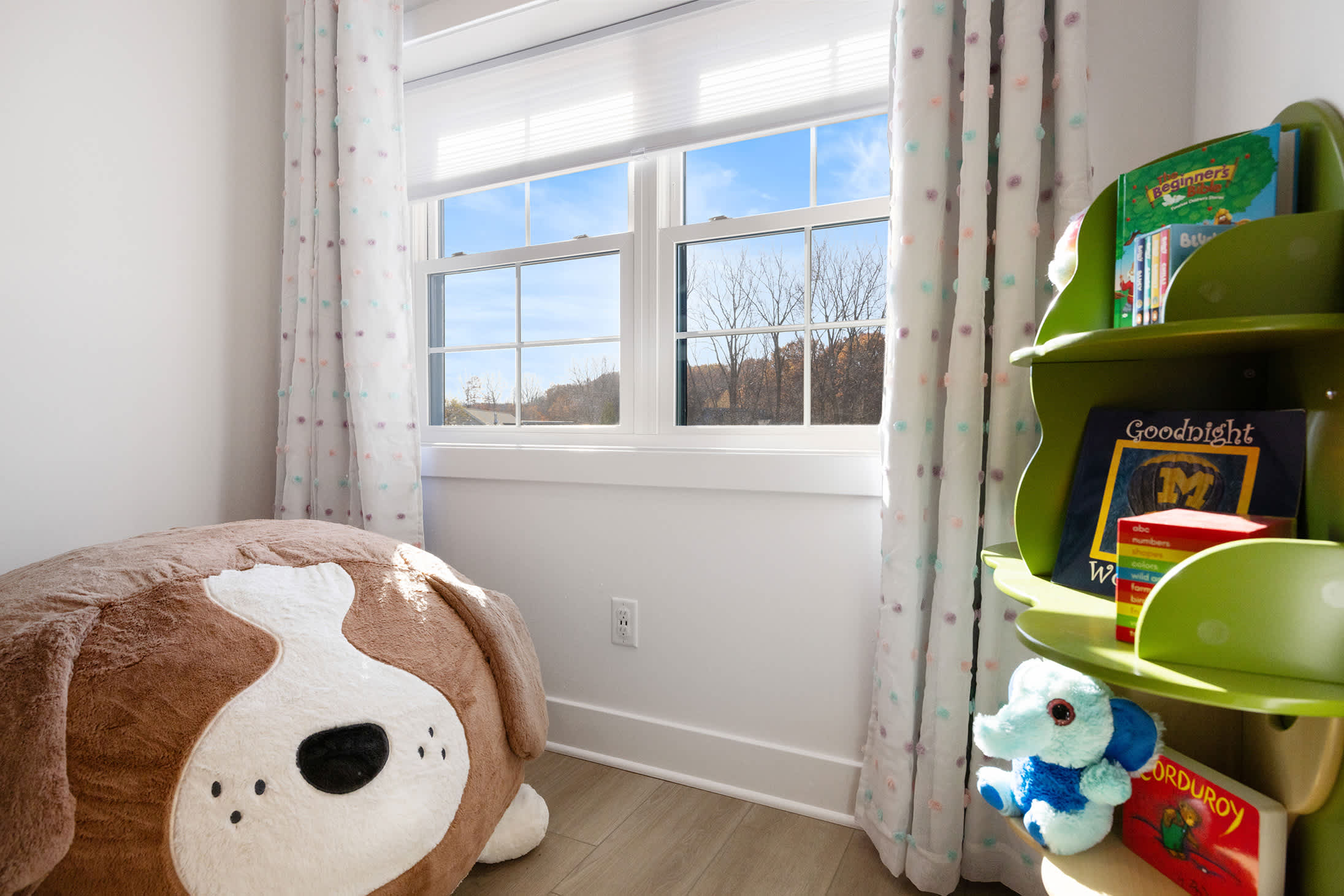 A playful corner for little ones made for stories and playtime.