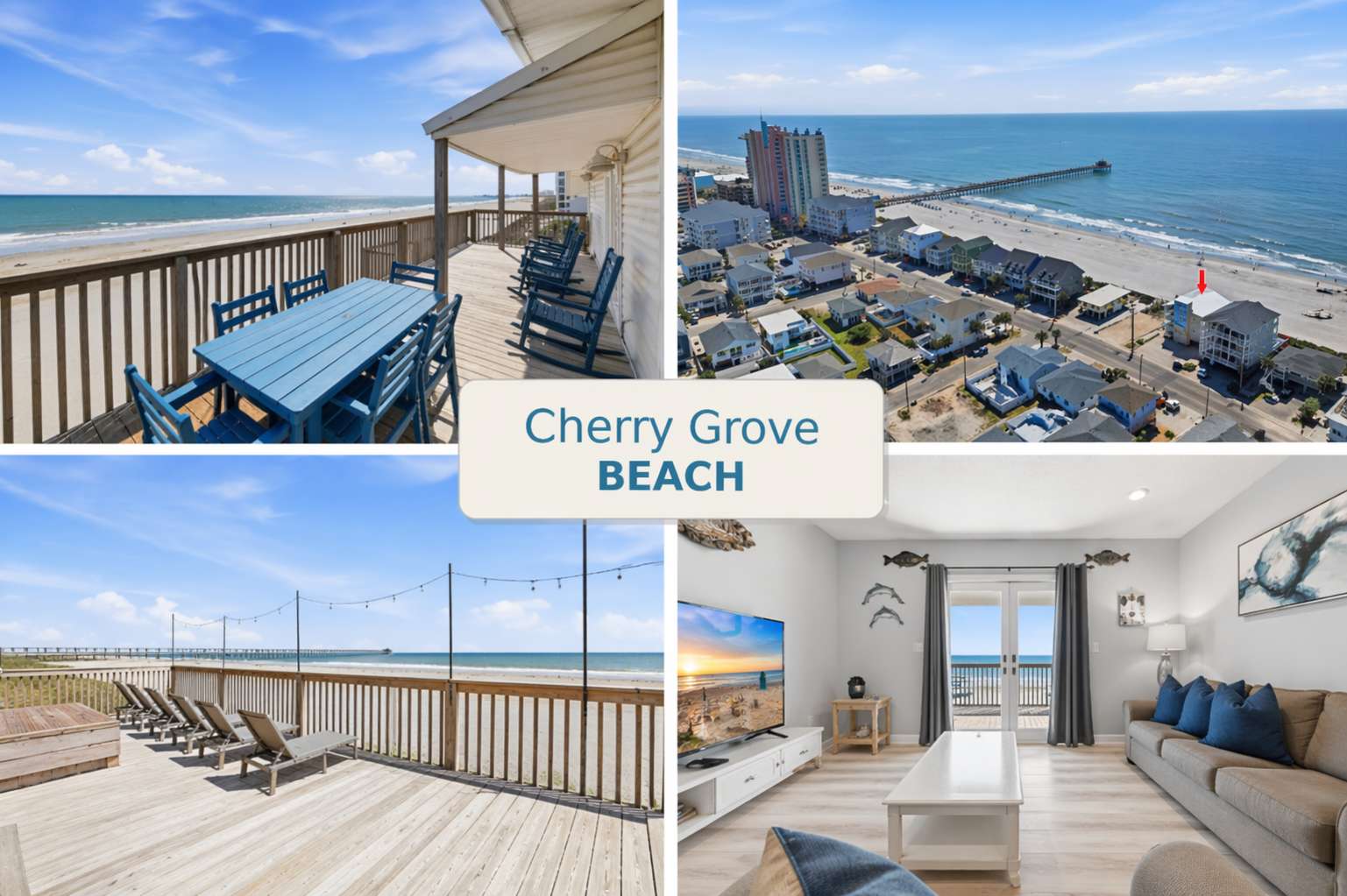 Direct Oceanfront 4BR/4BA | Sleeps 10 | 3104/3 — North Myrtle Beach, SC — vacation rental
