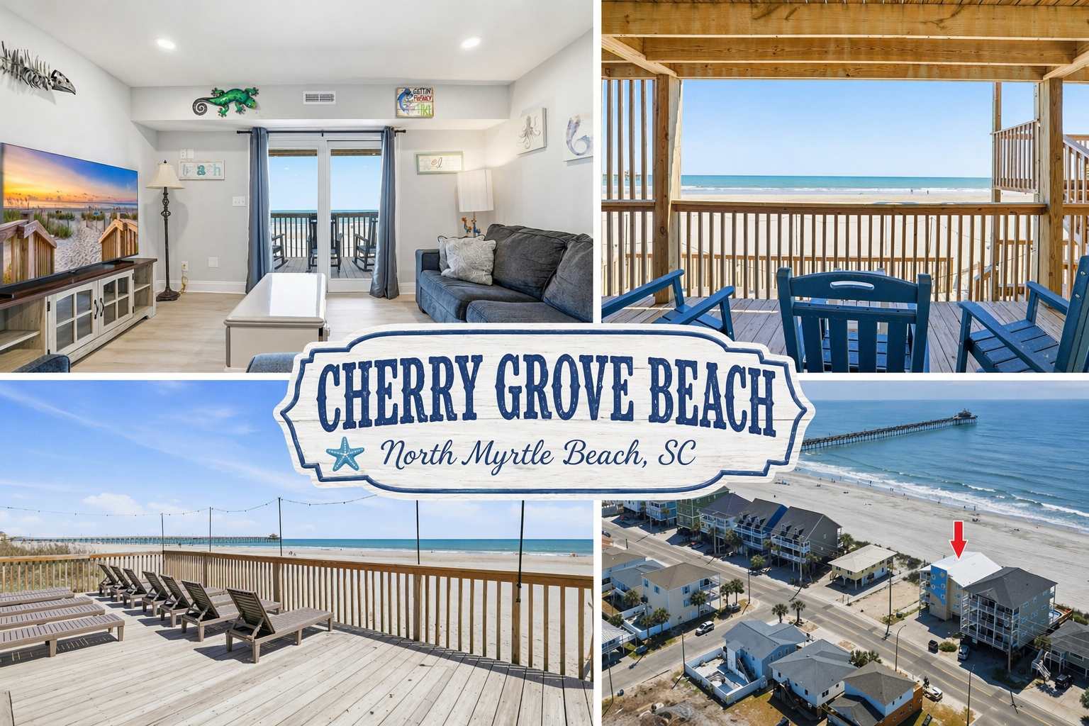 Direct Oceanfront 5BR/4BA | Sleeps 14 | 3104/1 — North Myrtle Beach, SC — vacation rental