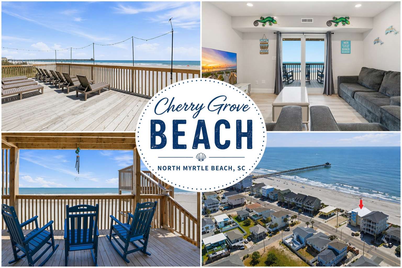 Direct Oceanfront 5BR/4BA | Sleeps 14 | 3104/2 — North Myrtle Beach, SC — vacation rental