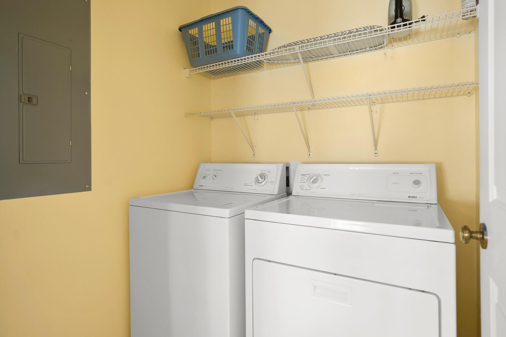 Laundry Room in Hallway Upstairs