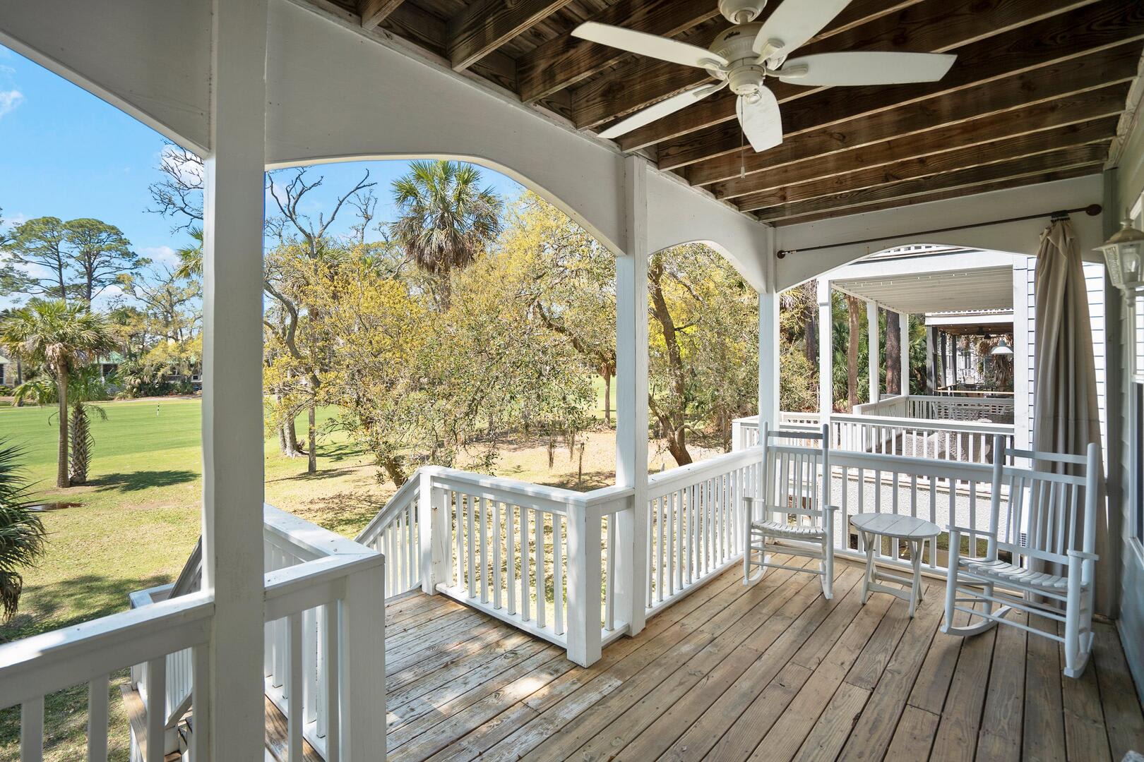 Back Main Porch with a Swing