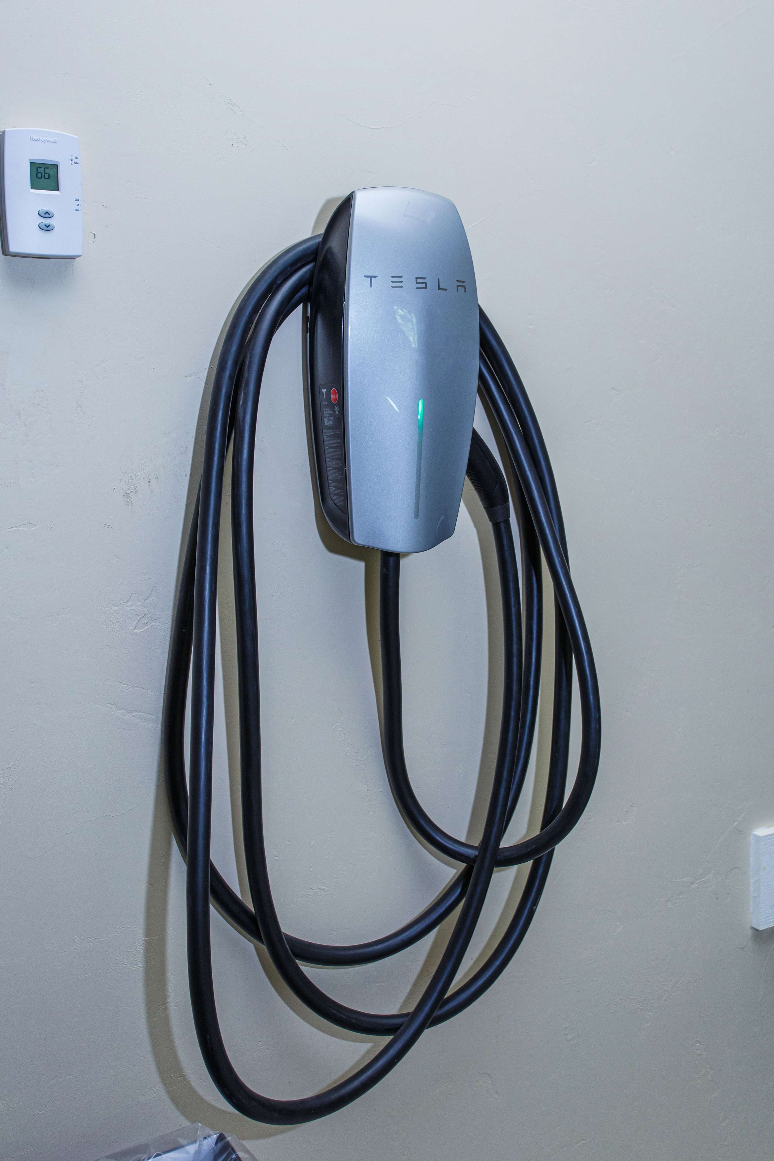 Tesla Charger in garage