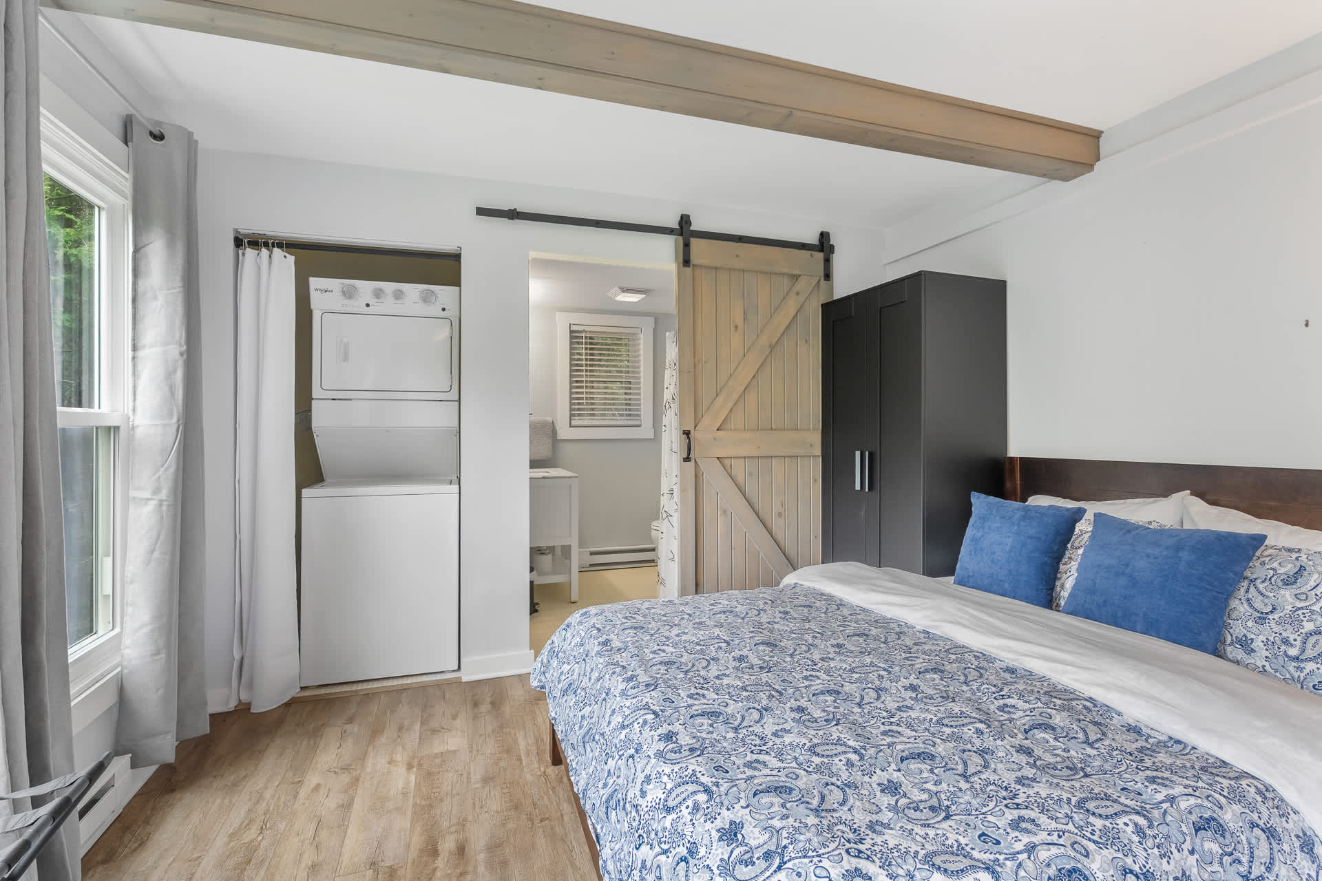 Queen bedroom on first floor- Ensuite bathroom