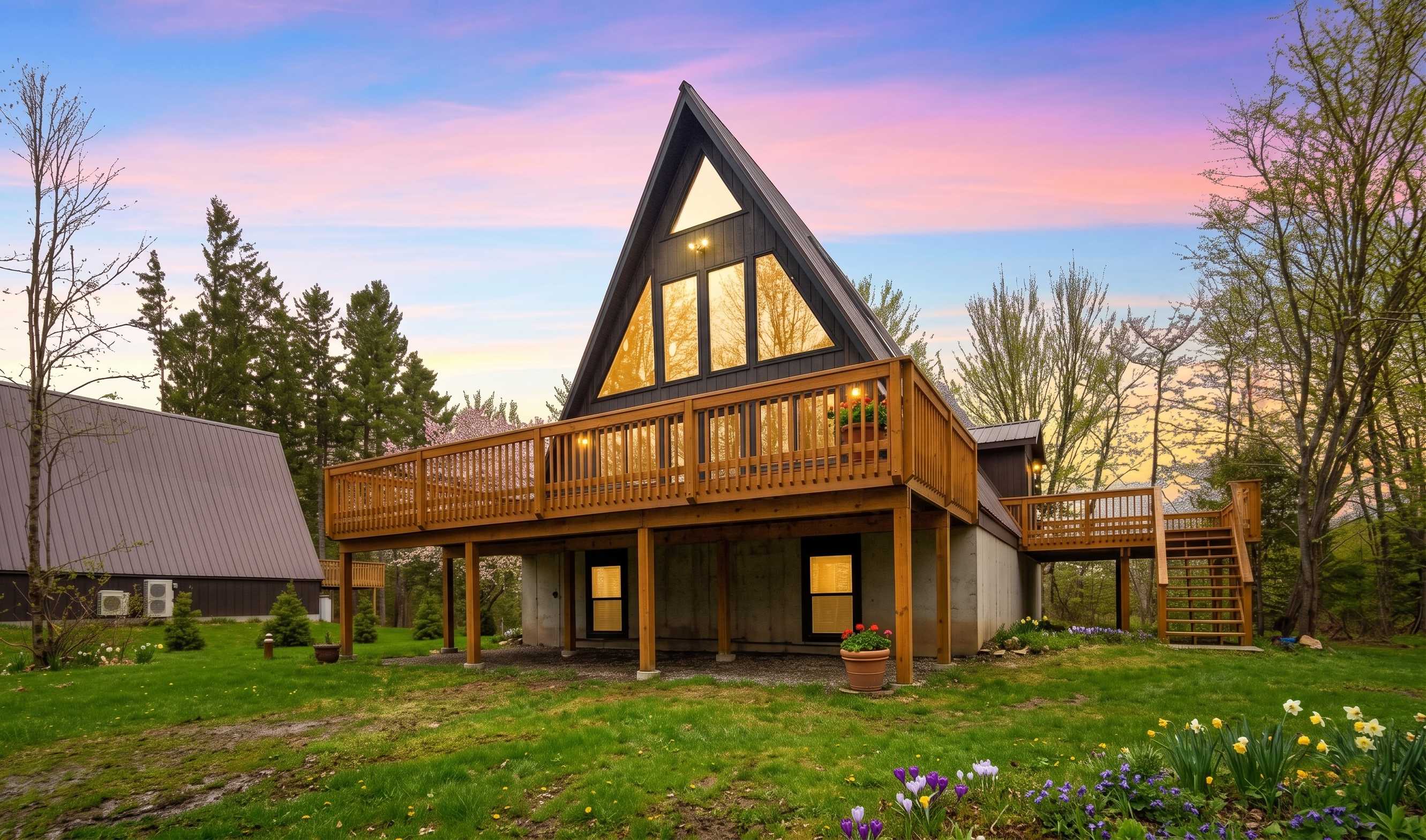 Iconic A-Frame | Hot Tub | Fire Pit | Walk to Lake | Near Ski Resorts