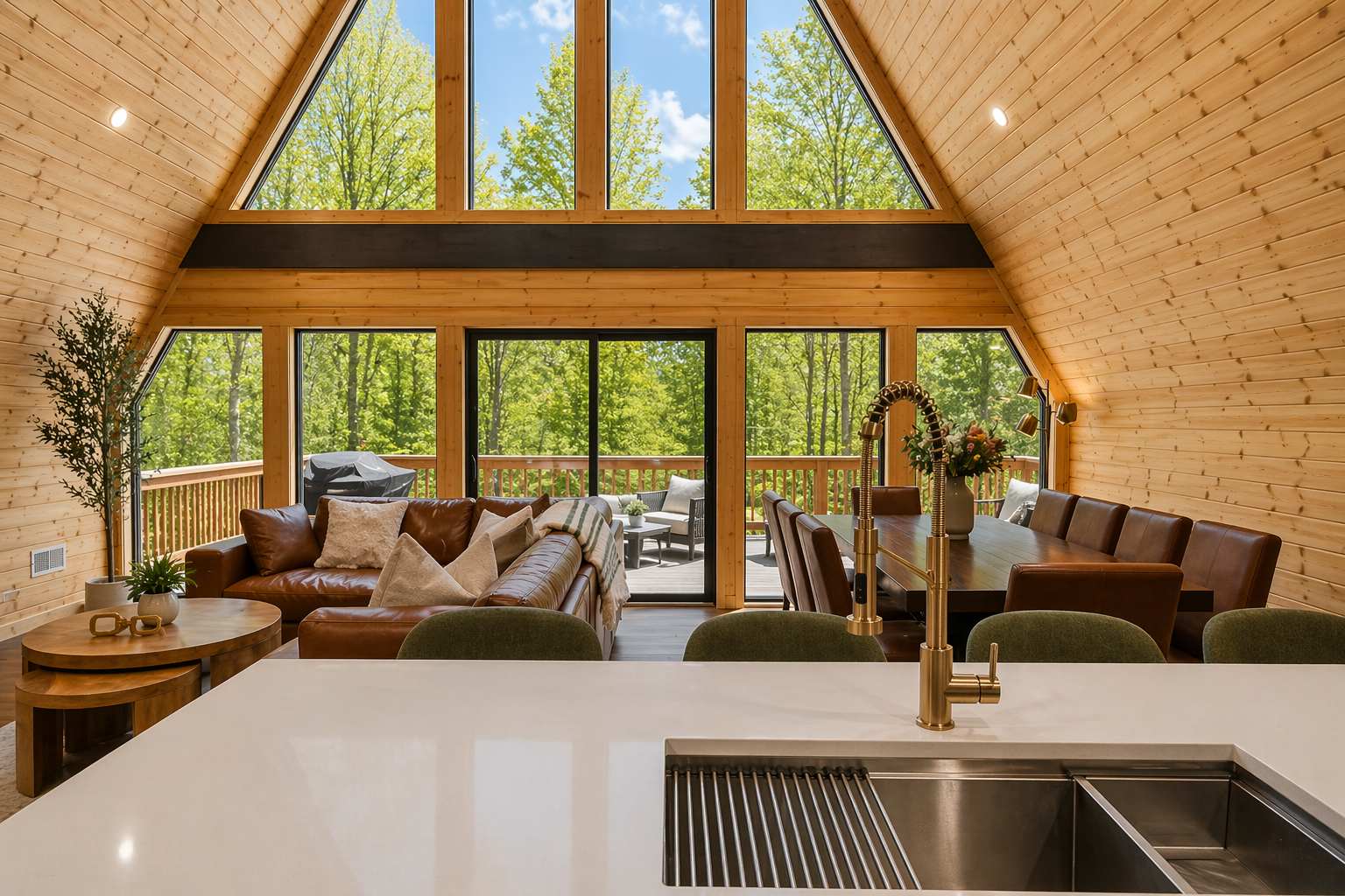Iconic A-Frame | Hot Tub | Fire Pit | Walk to Lake | Near Ski Resorts