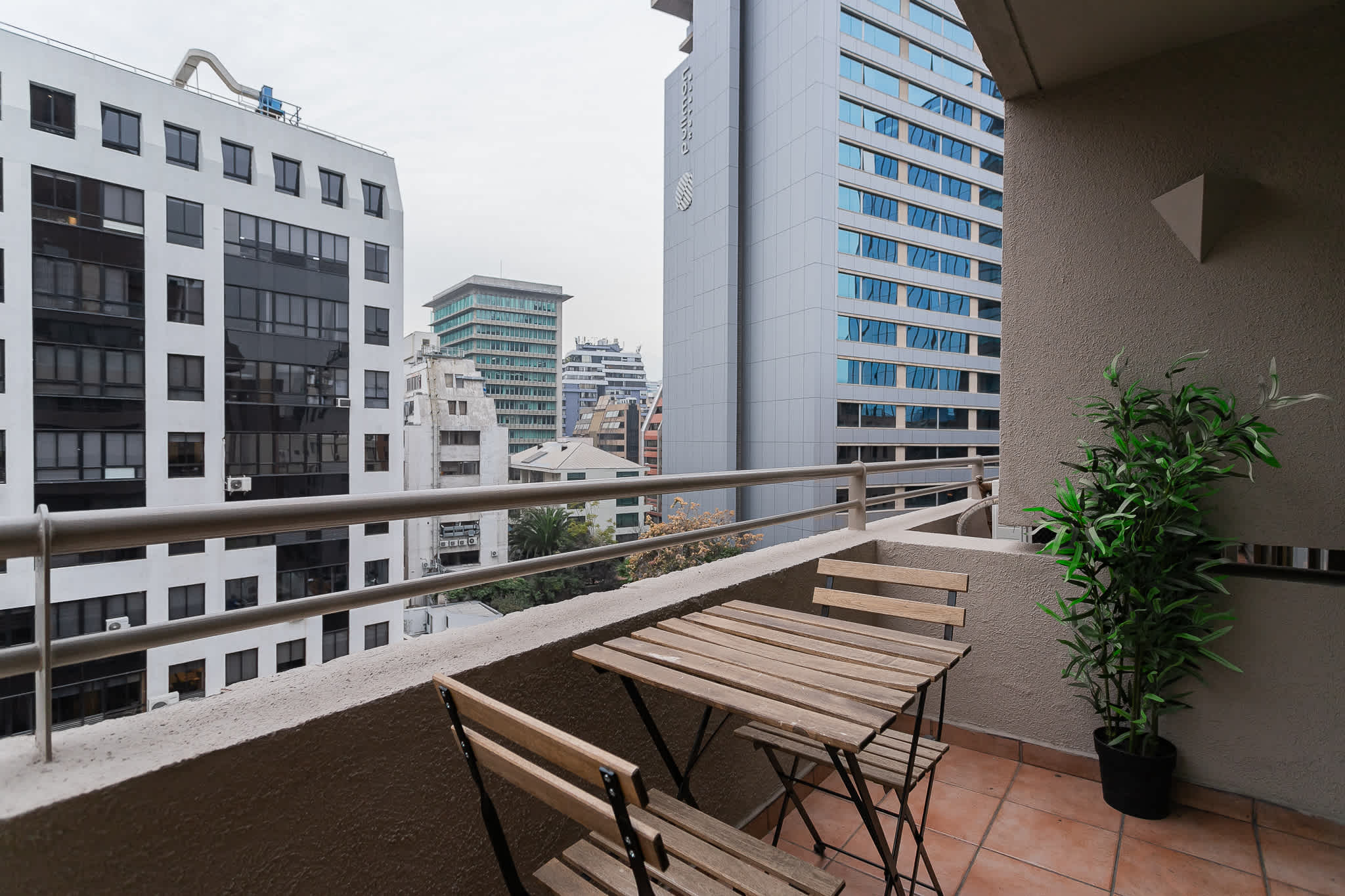Relax on your private balcony with city views, perfect for morning coffee or evening relaxation.