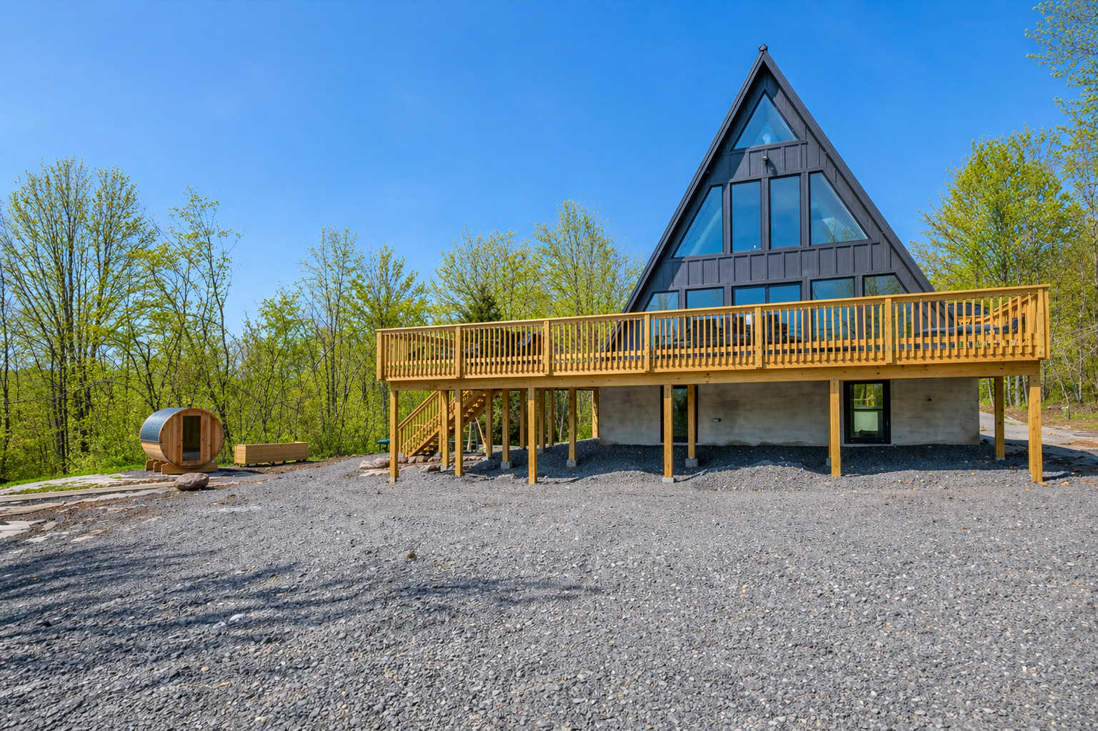 Black Lotus A-Frame | Hot Tub | Sauna | Firepit