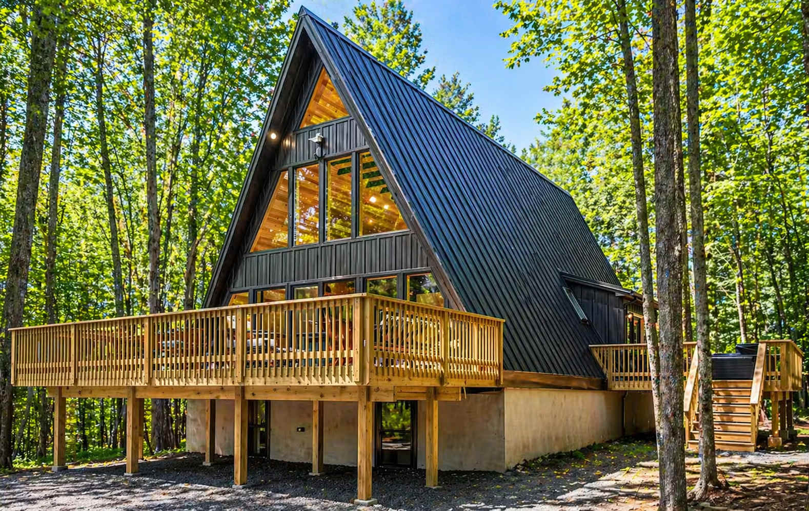 The Pocono Dreamhouse | Modern A-Frame | Hot Tub