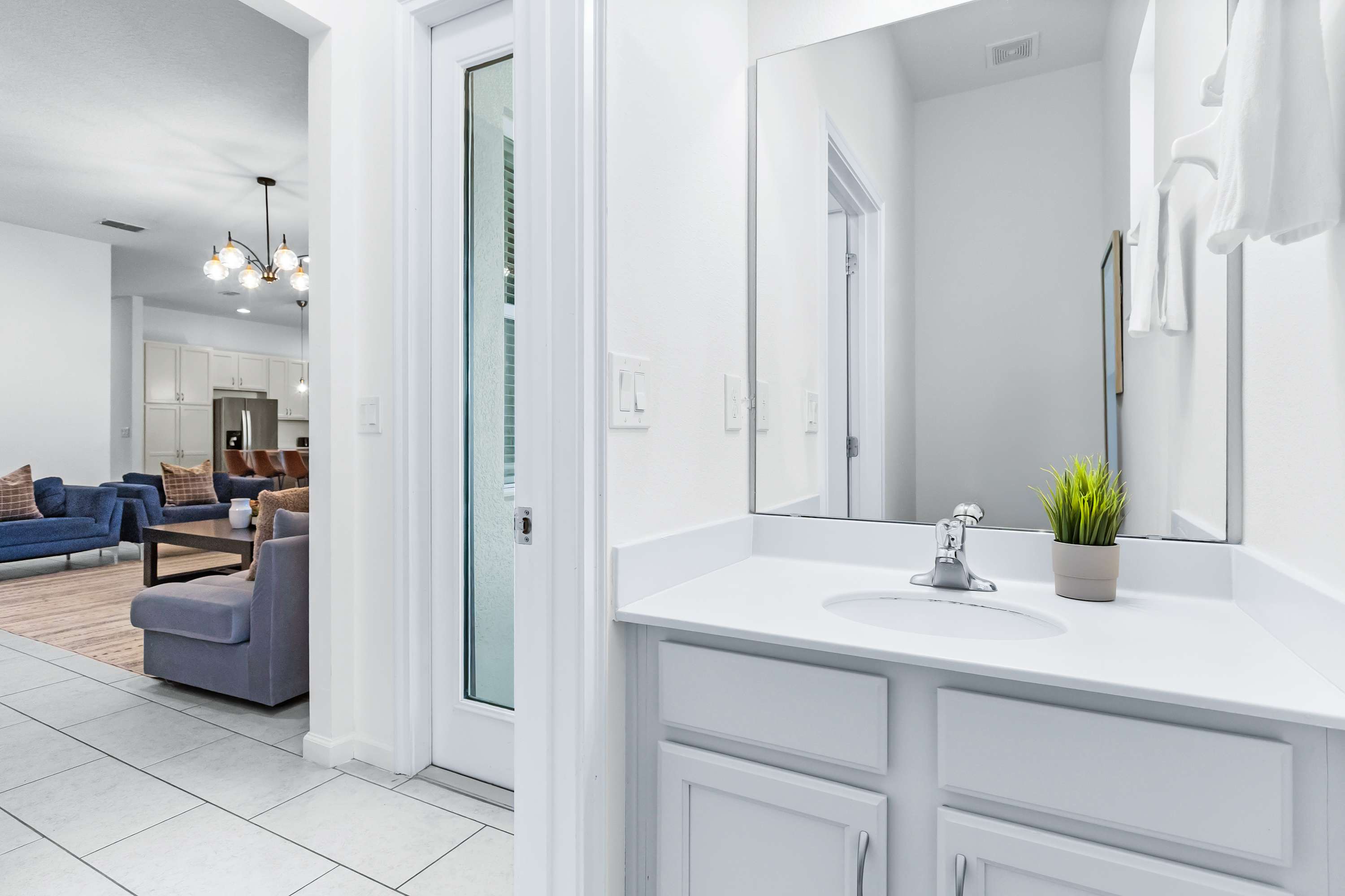 Convenient half bathroom for added comfort during your stay.