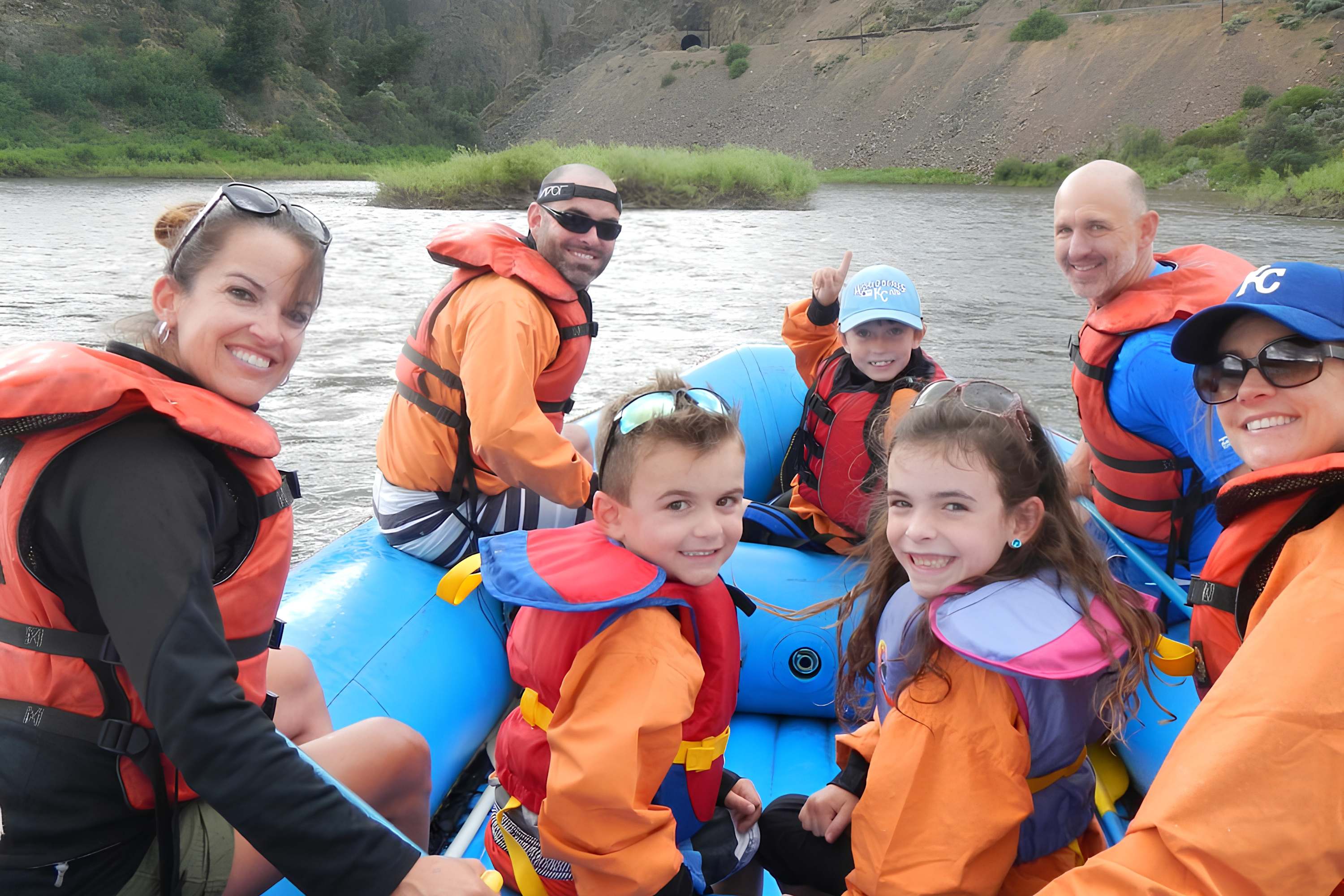 River rafting in Silverthorne, Colorado with stunning Gore Range views