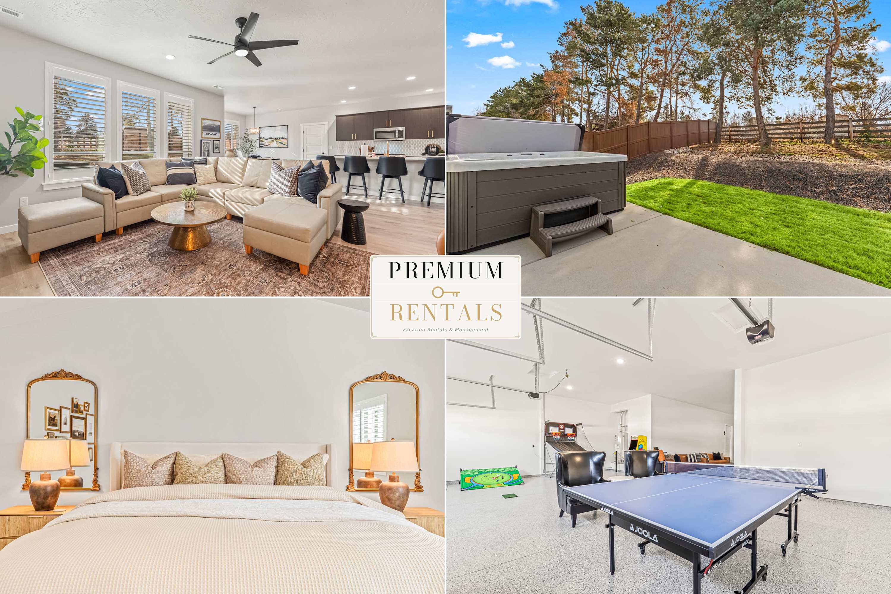 Generous 4BR Home w Hot Tub & Game room