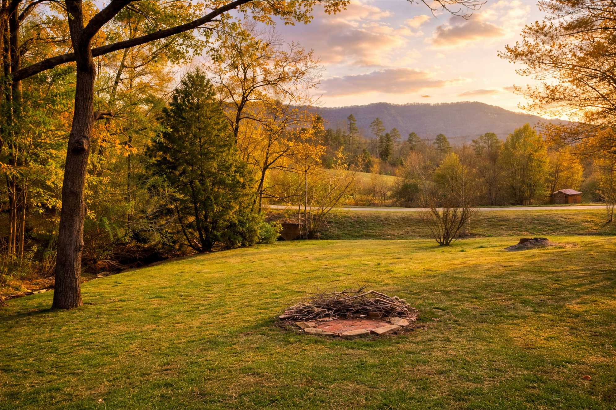 Firepit for Cool Mountain Nights