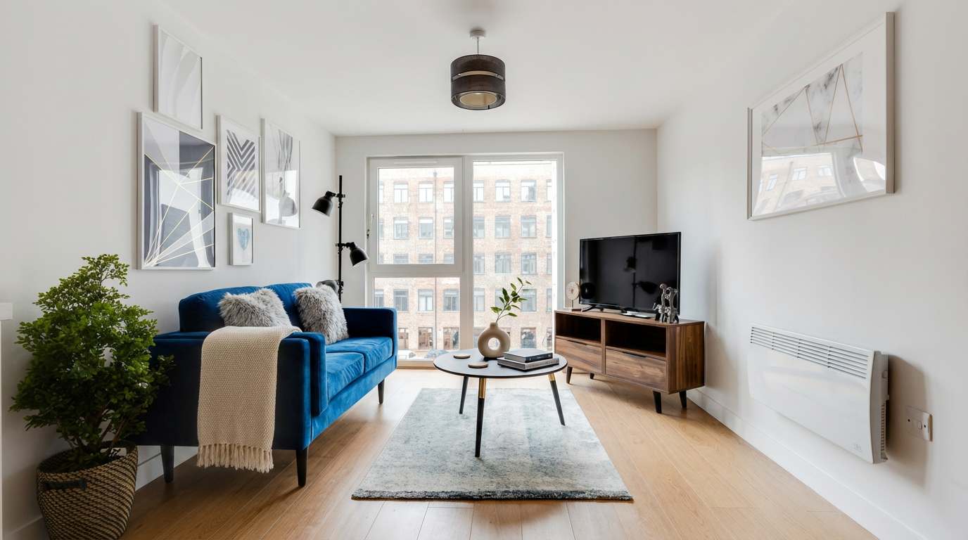 Modern 1 Bed Flat in a Converted Mill w Parking - Picture 7