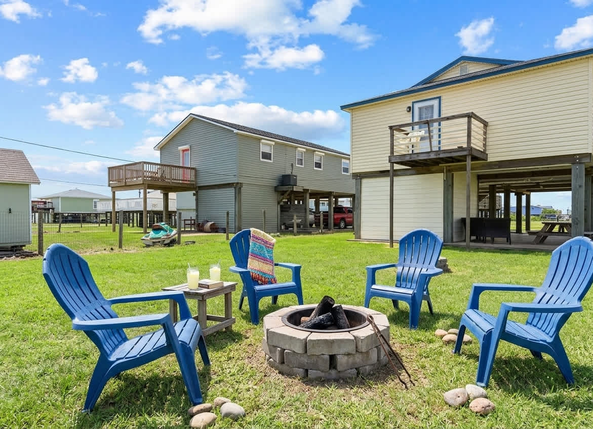 Fire pit setup for example purposes 