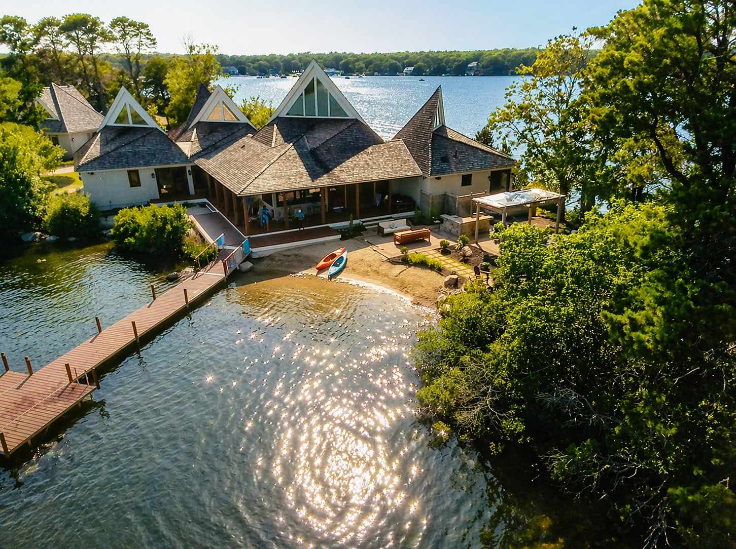 Panoramic Bali-Style Retreat on Wequaquet Lake! — Barnstable, MA — vacation rental