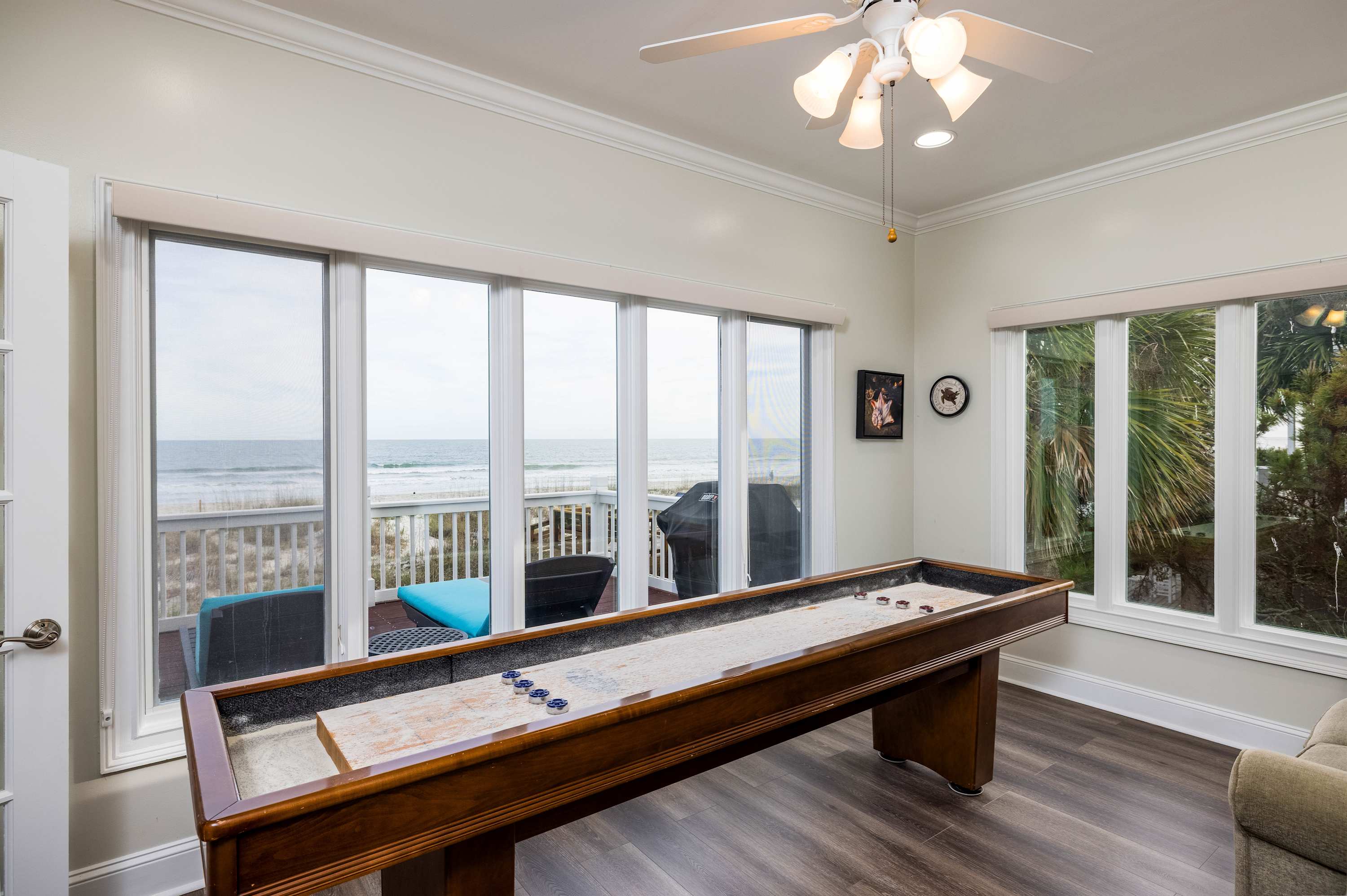 Game Room with Shuffle Board
