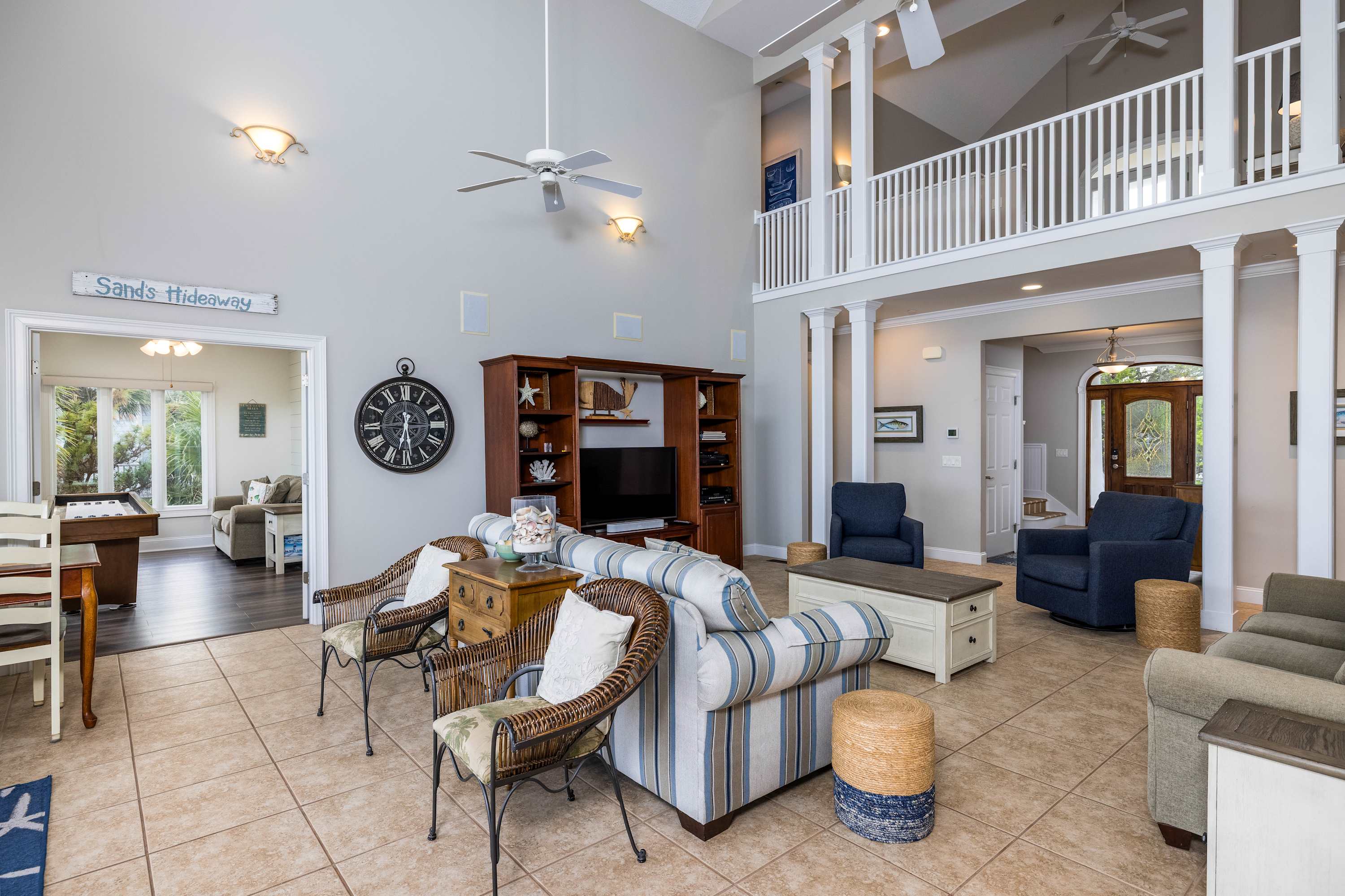 Living Room and Game Room