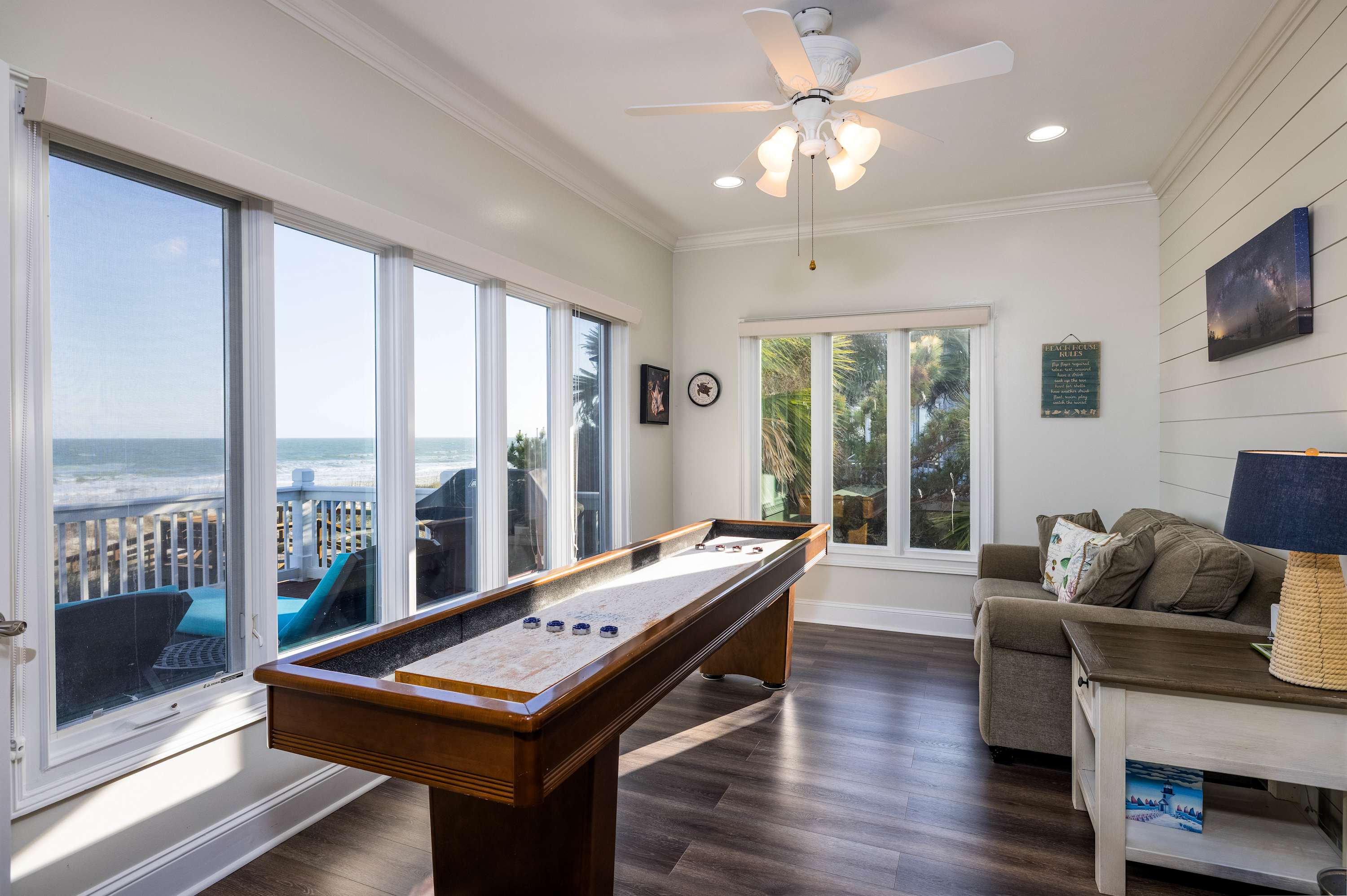 Game Room with Shuffle Board