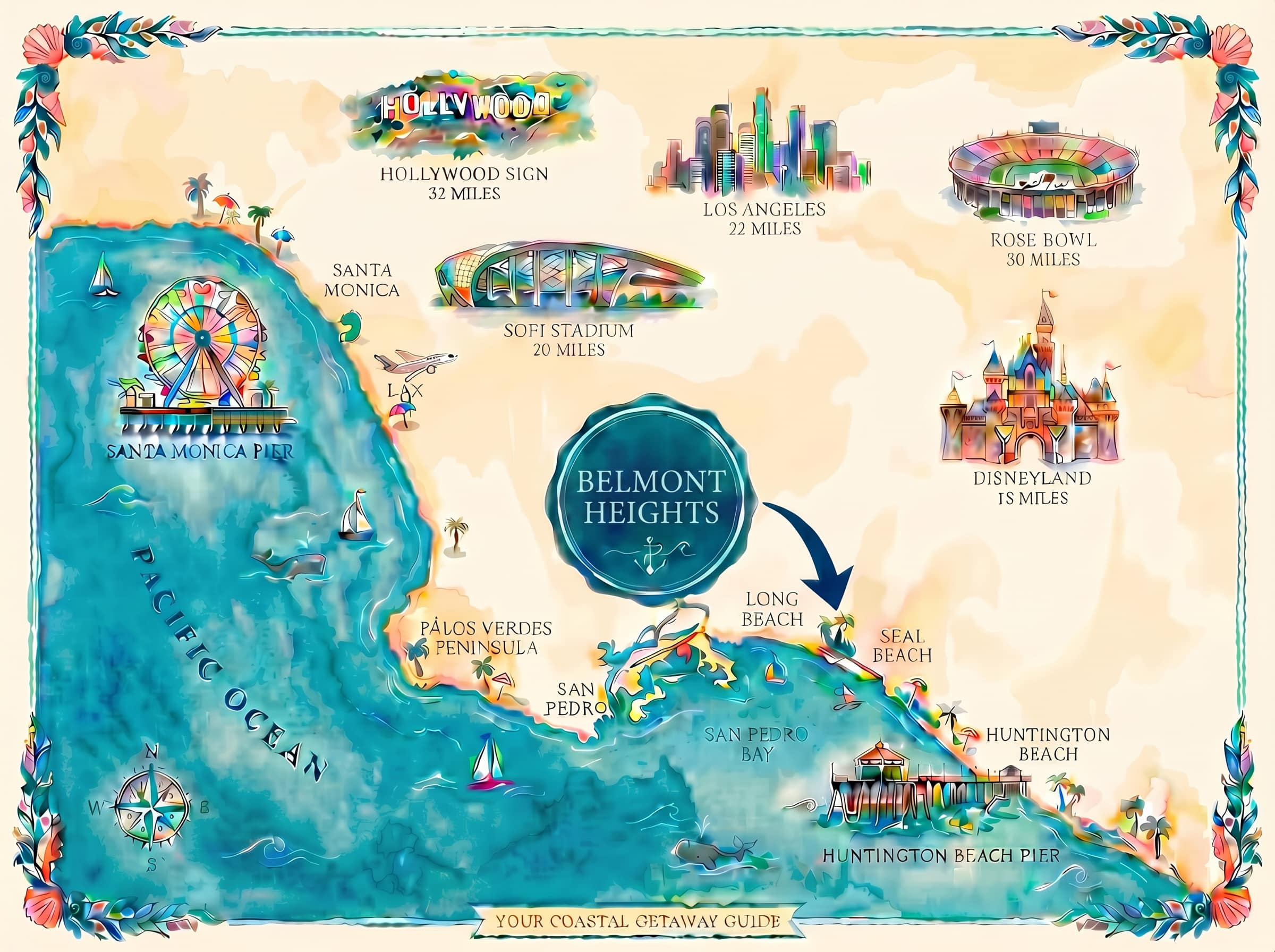 Belmont Heights • Near Beach, World Cup • Sleep 8+ 5