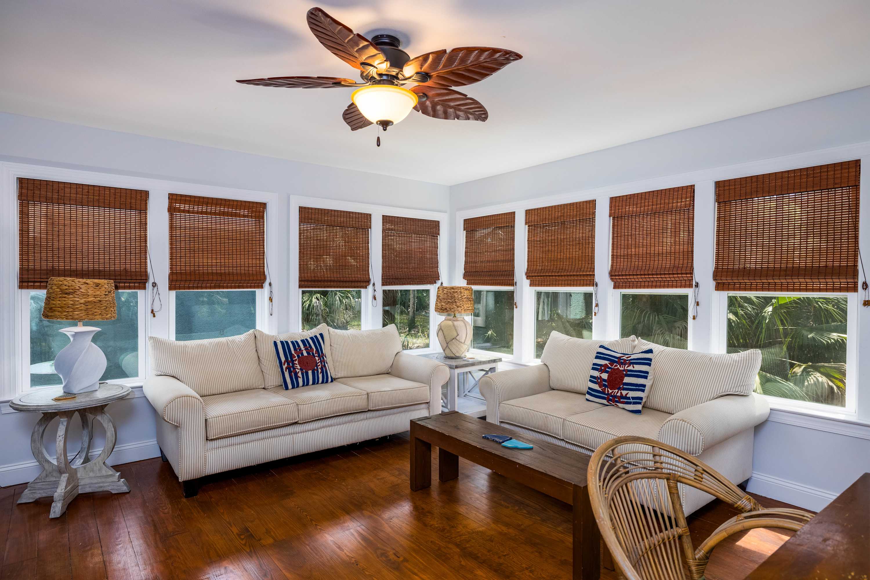 Den off of Dining Area with Extra Refrigerator