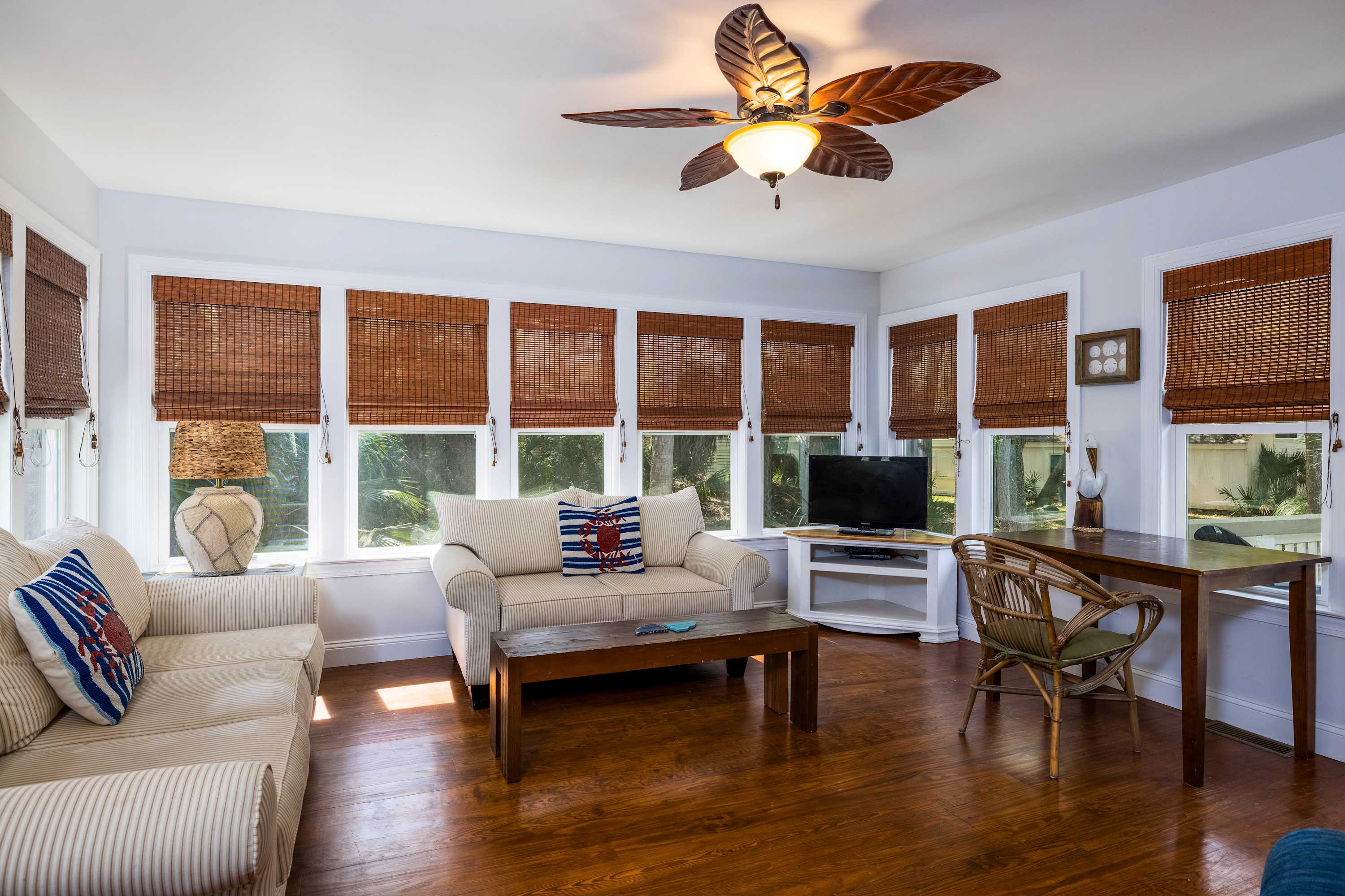 Den off of Dining Area with Extra Refrigerator