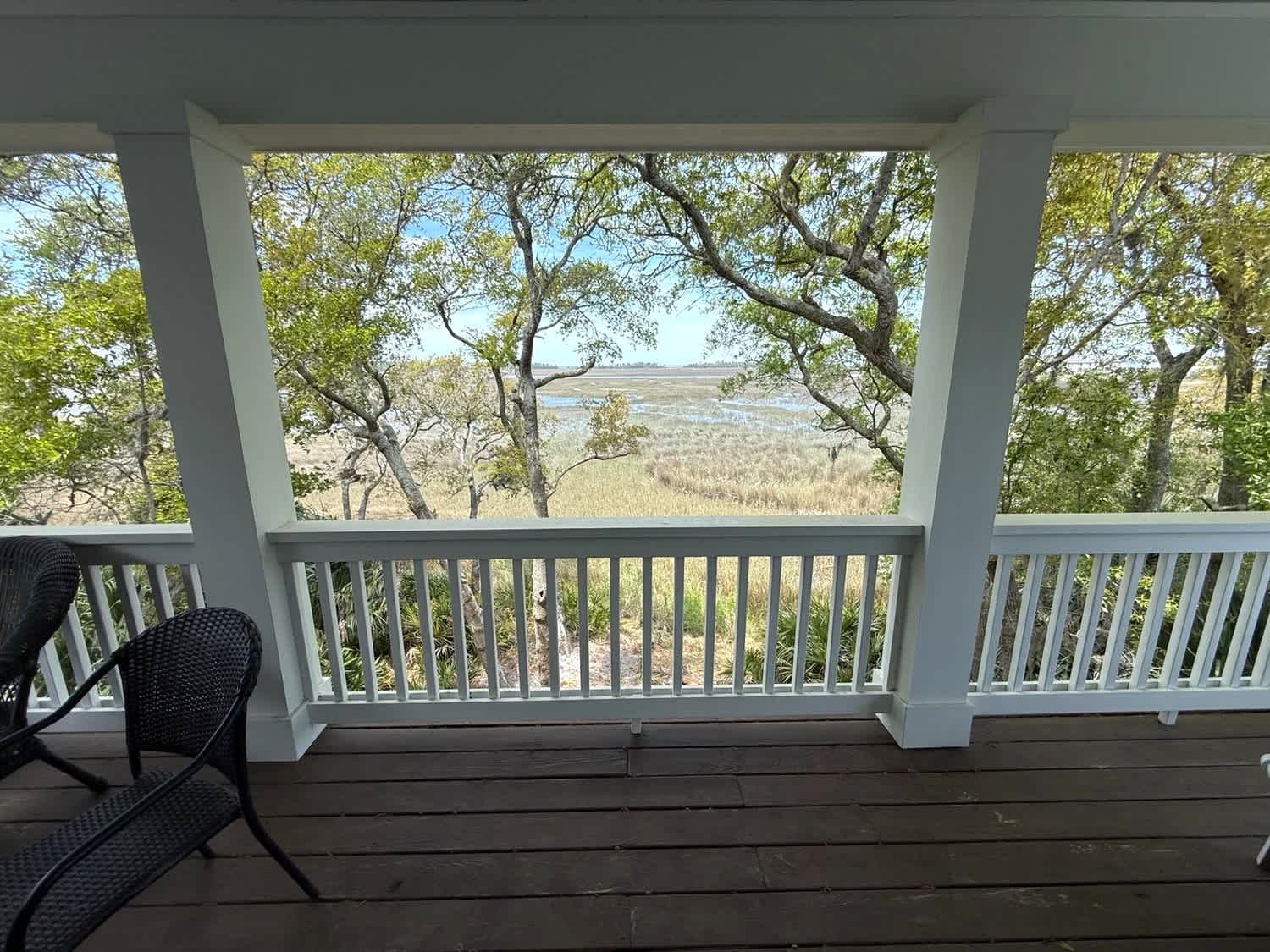 Upper Porch View- Trees Removed