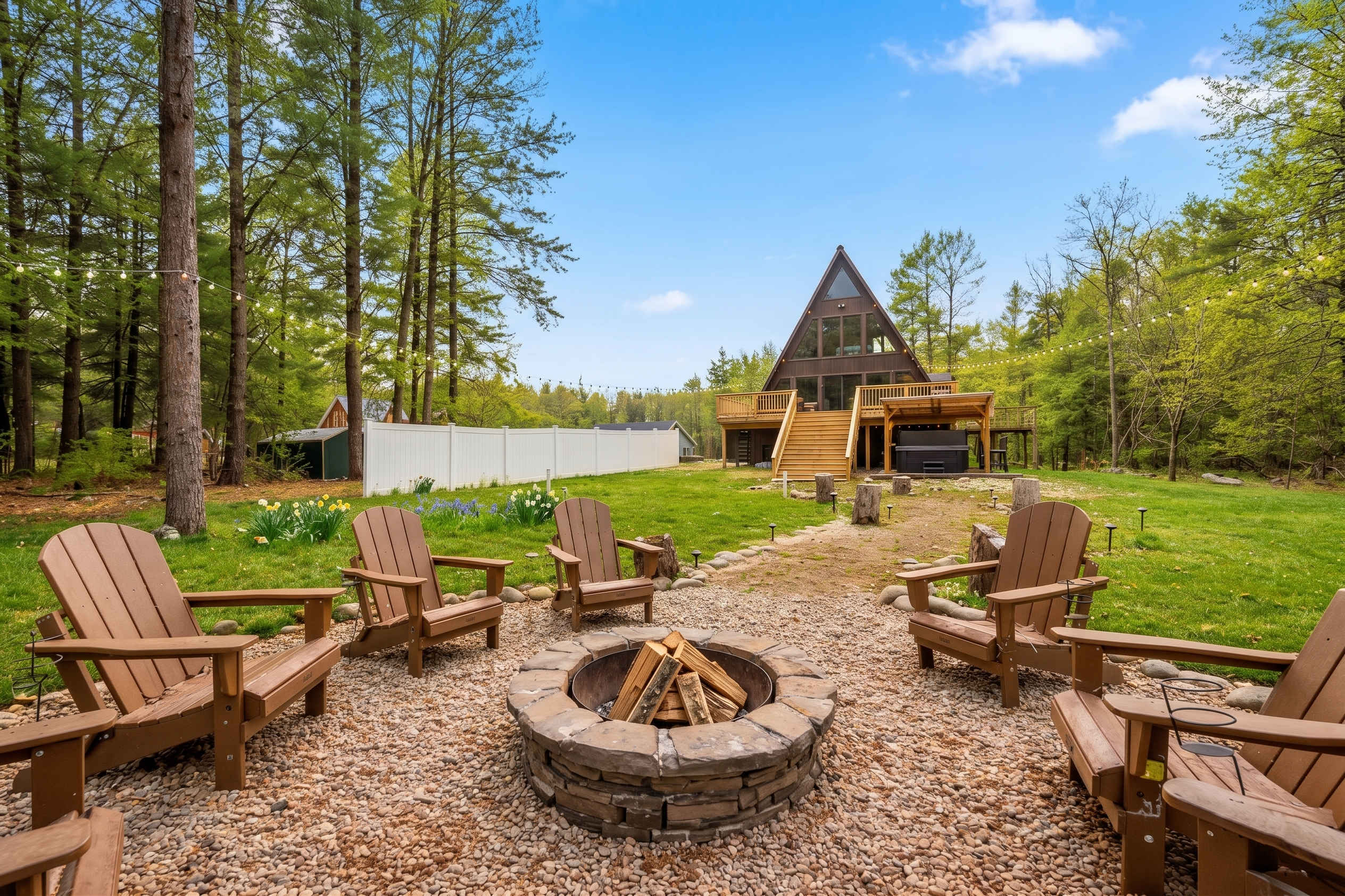 A-Frame Cabin | Hot Tub | Theater & Game Lounge