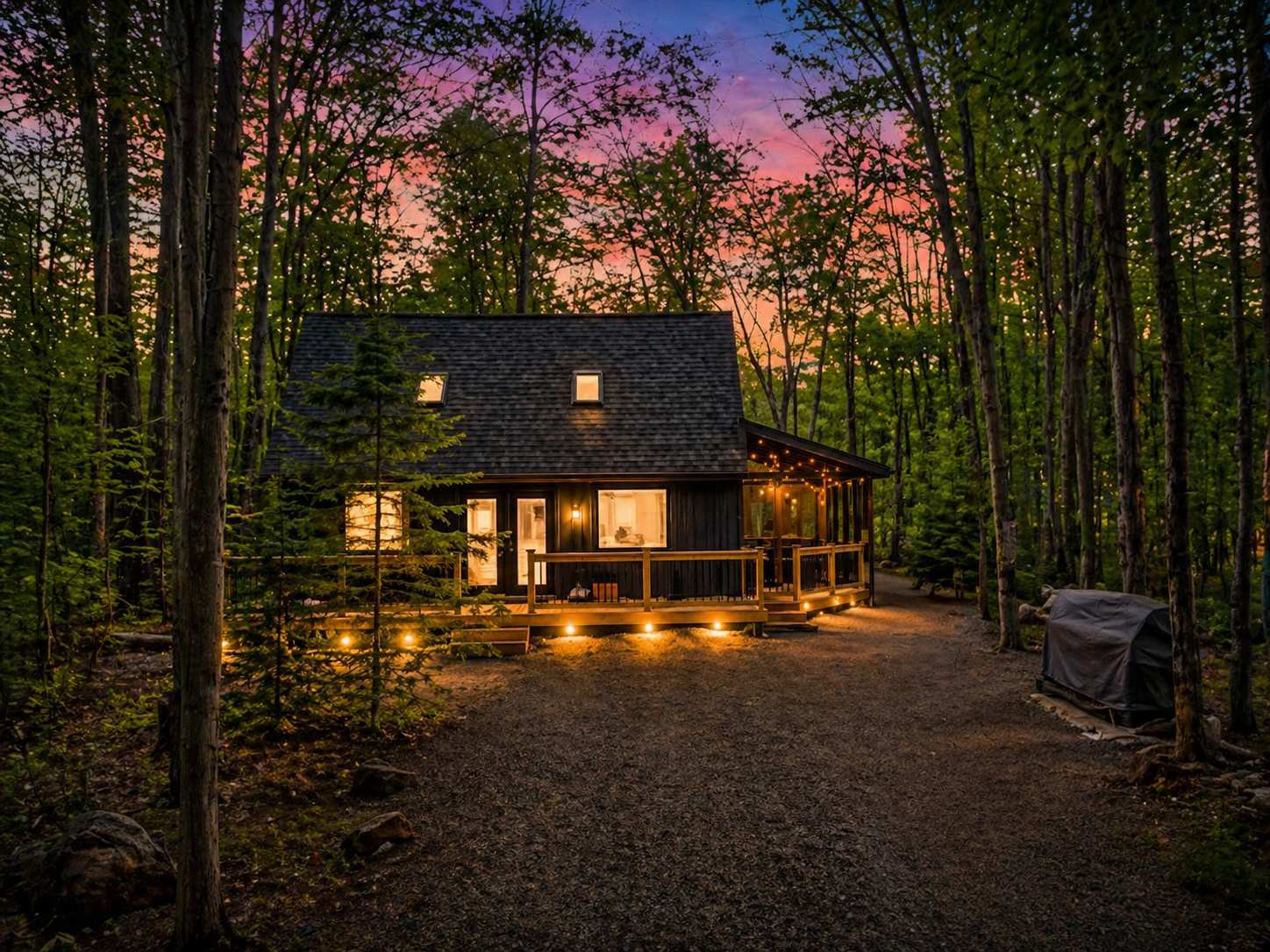Woodland Modern Retreat | Pocono Pines | Fire Pit
