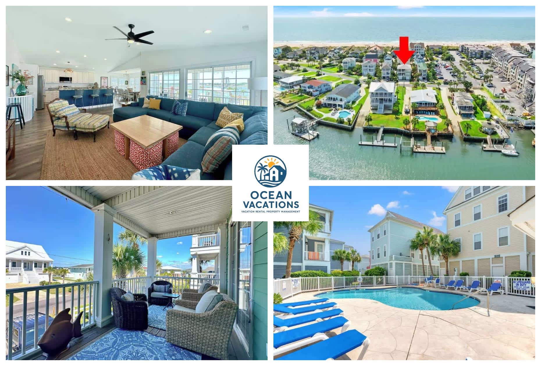 5BR Sleeps 16 | Inlet Views | Walk to Beach | 1463 — Murrells Inlet, SC — vacation rental