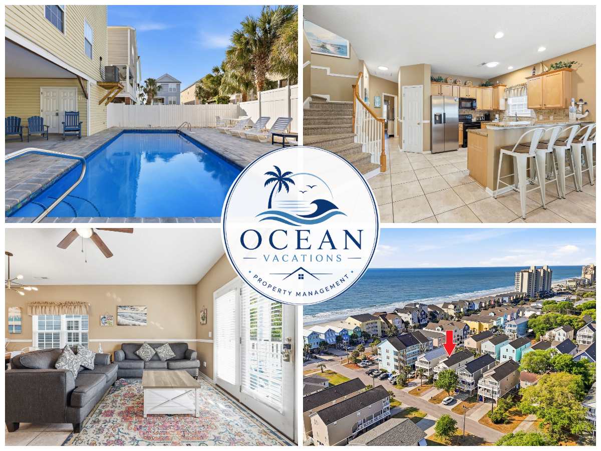 6BR Sleeps 16 | Pvt Pool | Walk to Beach | 11315 — Surfside Beach, SC — vacation rental