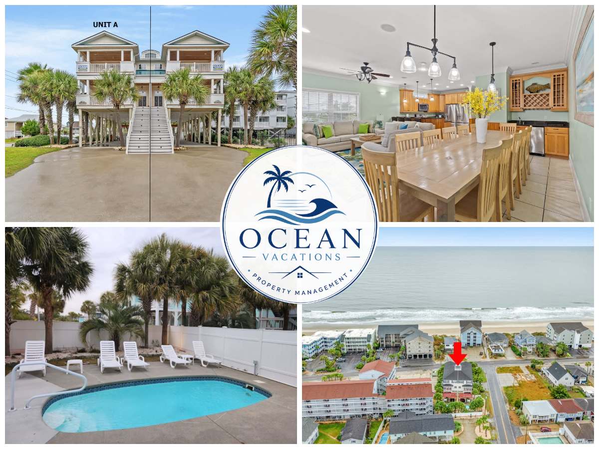 5BR | Sleeps 14| Pool | Steps To The Beach | 601A — Murrells Inlet, SC — vacation rental