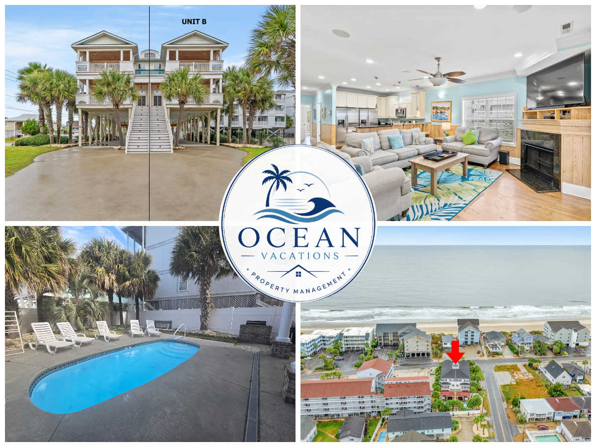 5BR | Sleeps 14| Pool | Steps To The Beach | 601B — Murrells Inlet, SC — vacation rental