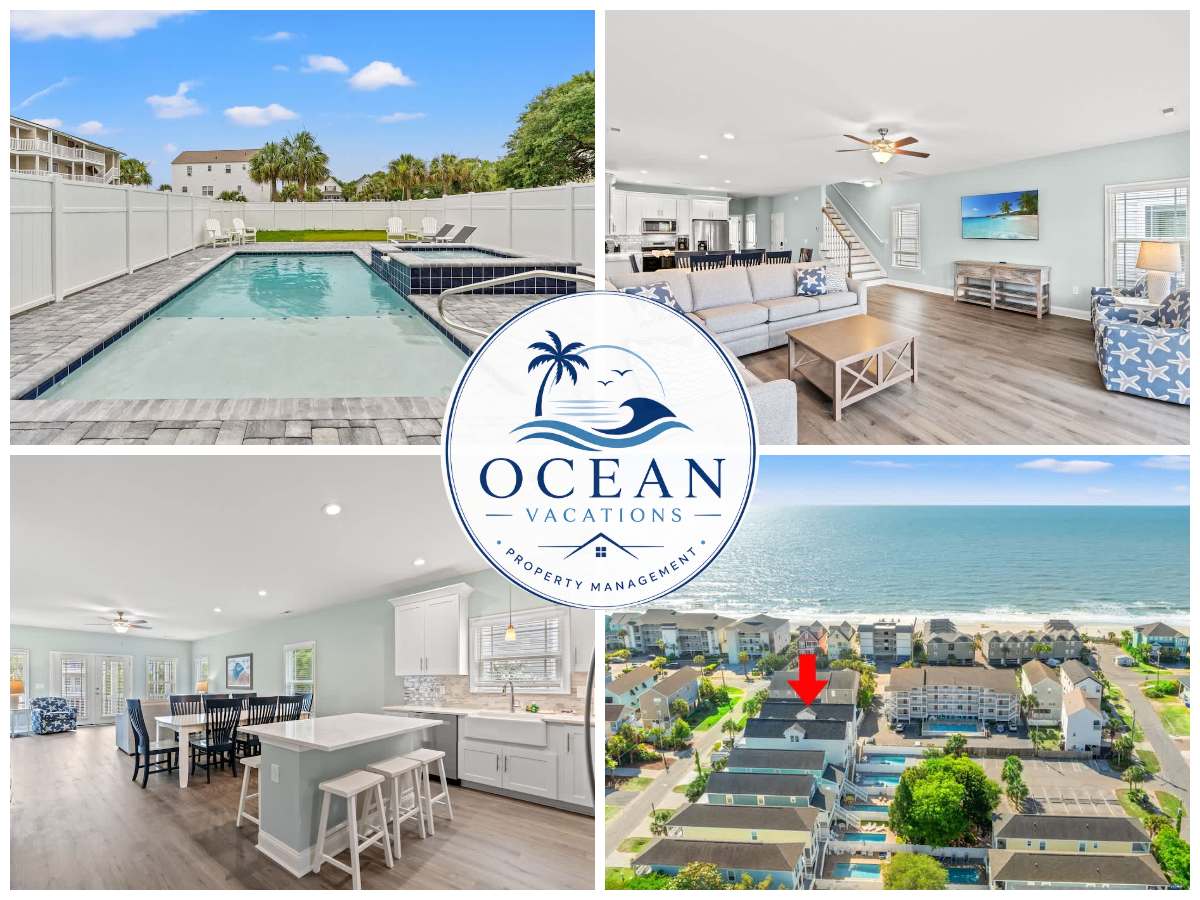 7BR| Sleeps 20| Pool | Steps To The Beach | 11312A — Surfside Beach, SC — vacation rental