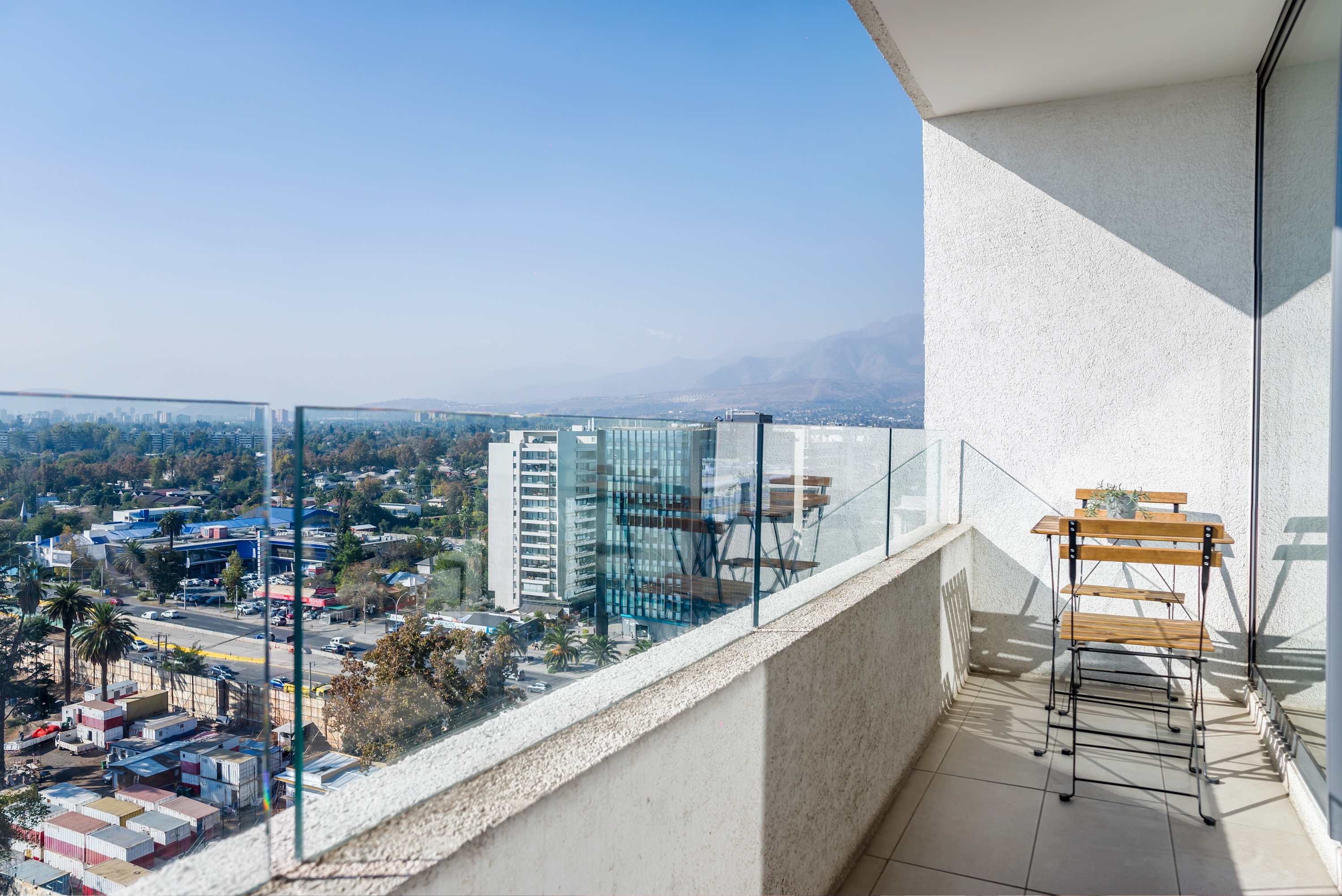 Enjoy breathtaking city and mountain views from your private balcony, perfect for morning coffee or evening relaxation.