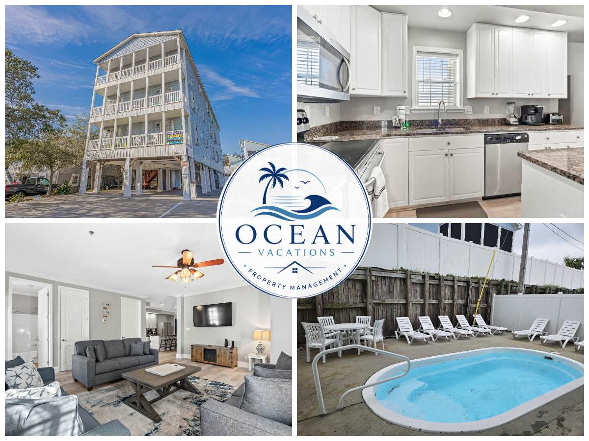 8BR | Sleeps 16 | Pool | Steps To The Beach | 304 — North Myrtle Beach, SC — vacation rental