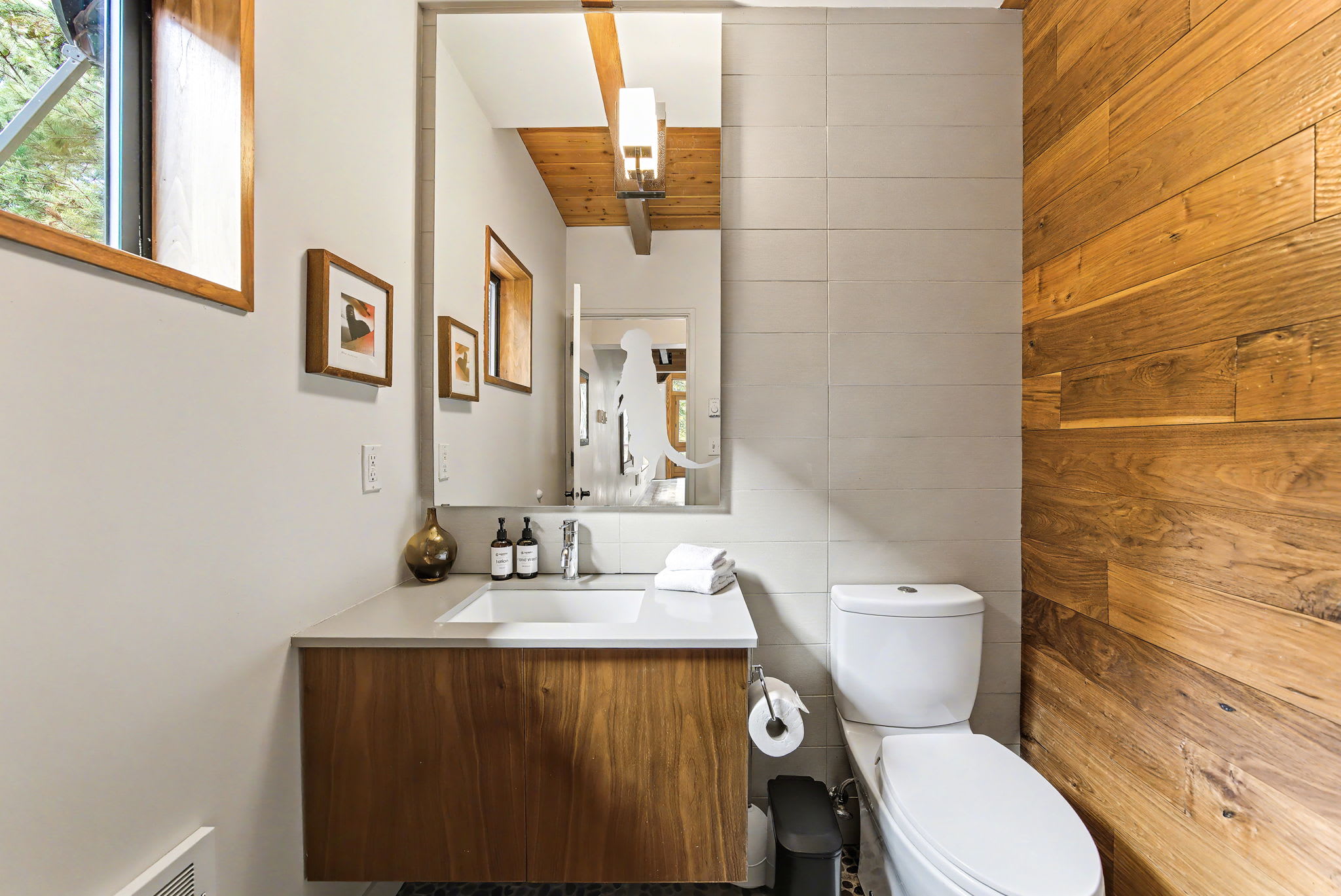 Main floor half bathroom