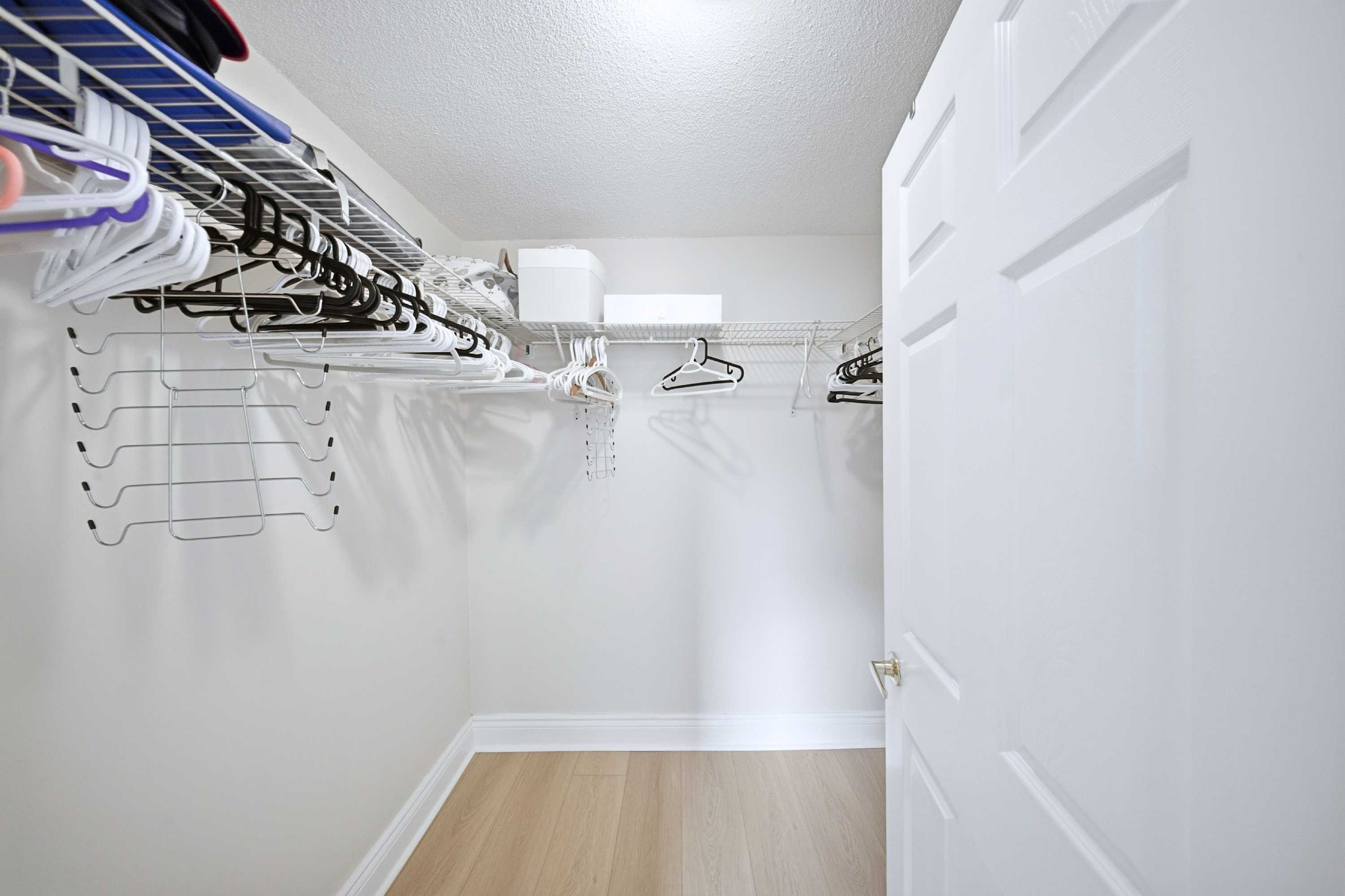 Practical space for unpacking and staying clutter free
