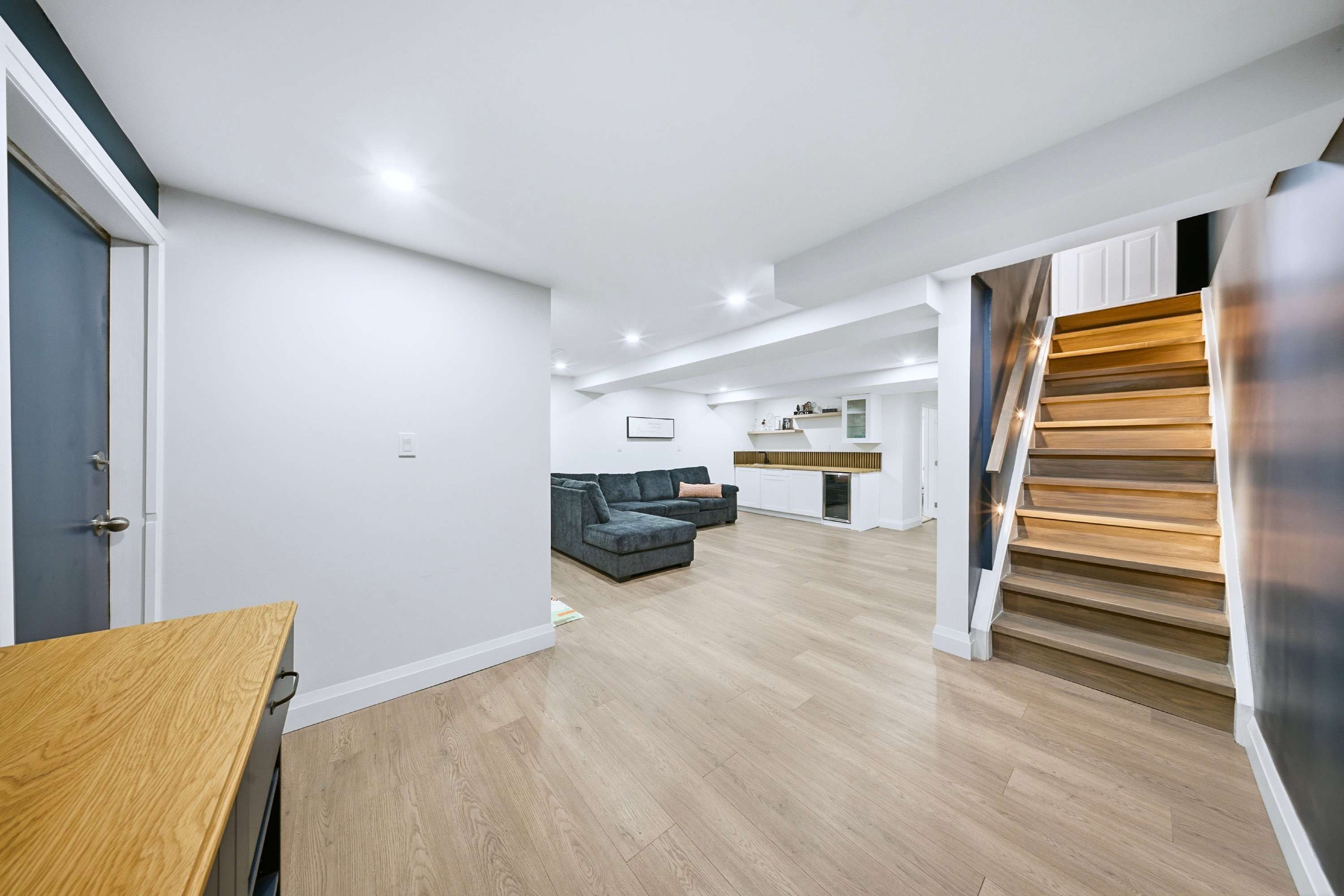 Spacious home design with easy flow between floors
