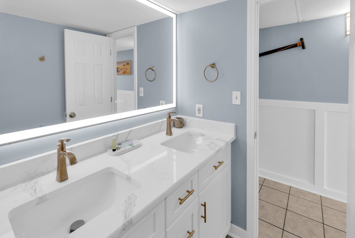 Light and airy for a peaceful feel